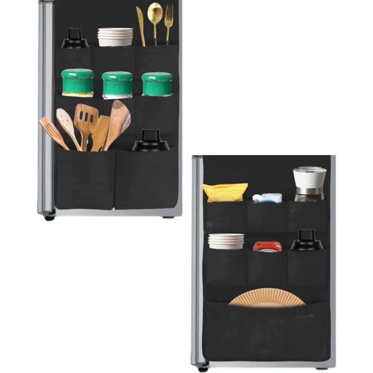 Organizador de Refrigerador YAZOHFEY con 15 Bolsillos - Negro