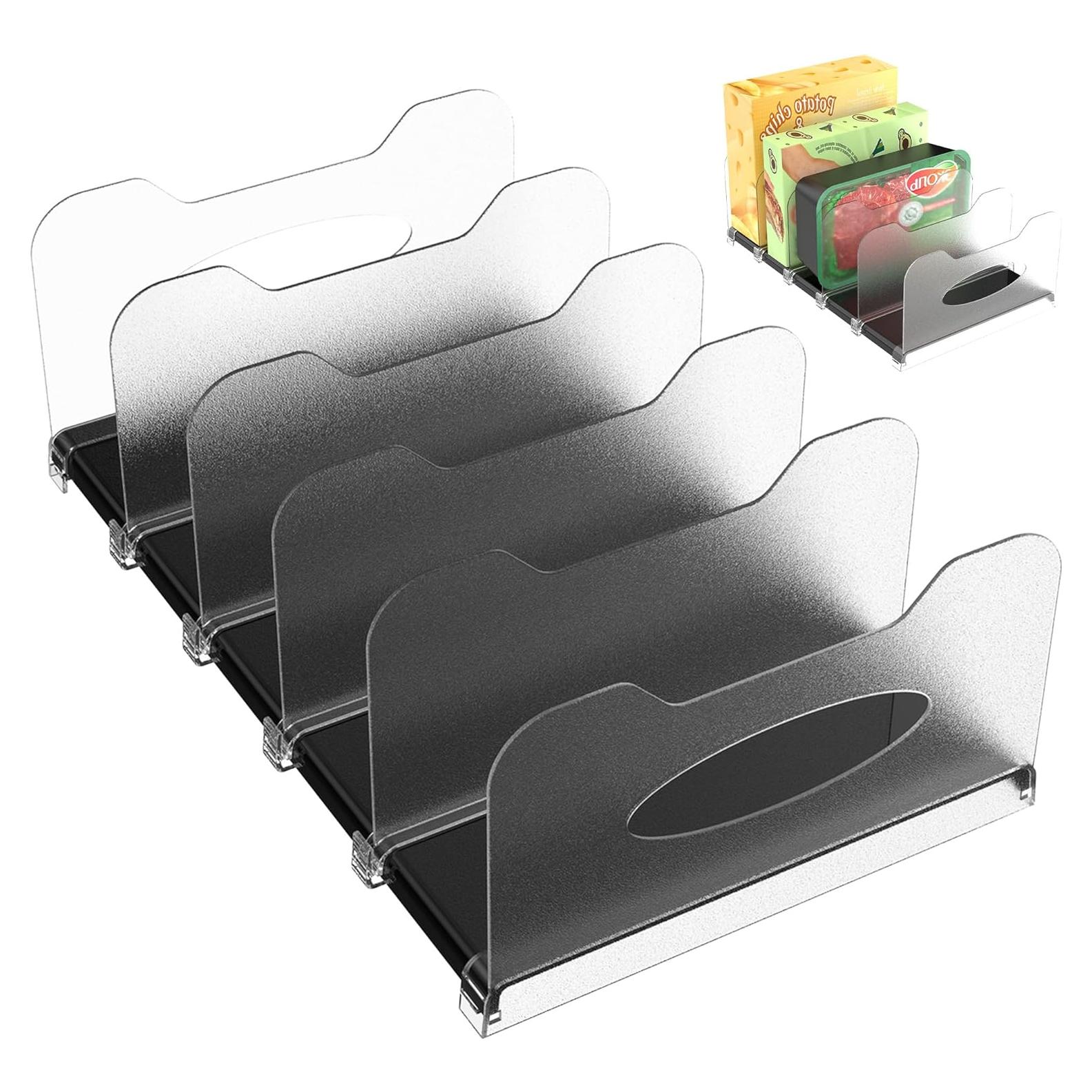 Organizador de Congelador SURETIVIAN 31x19x10 cm Ajustable Negro