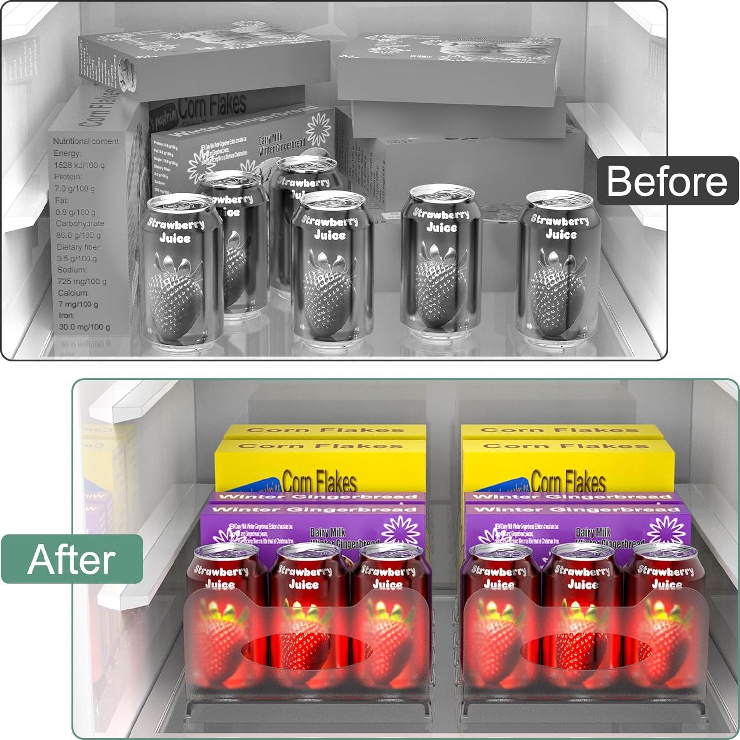 Organizador de Congelador SURETIVIAN 31x19x10 cm Ajustable Negro