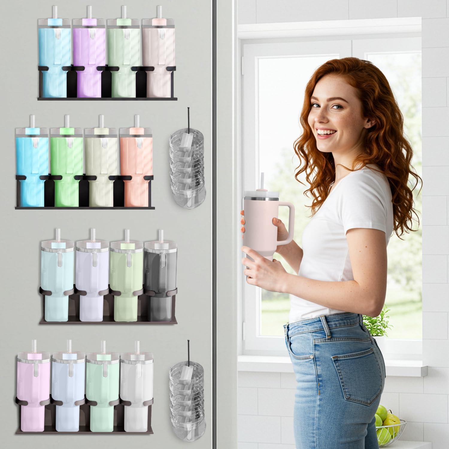 Soporte Magnético para Tazas Stanley 20/30/40 oz - Organizador Negro