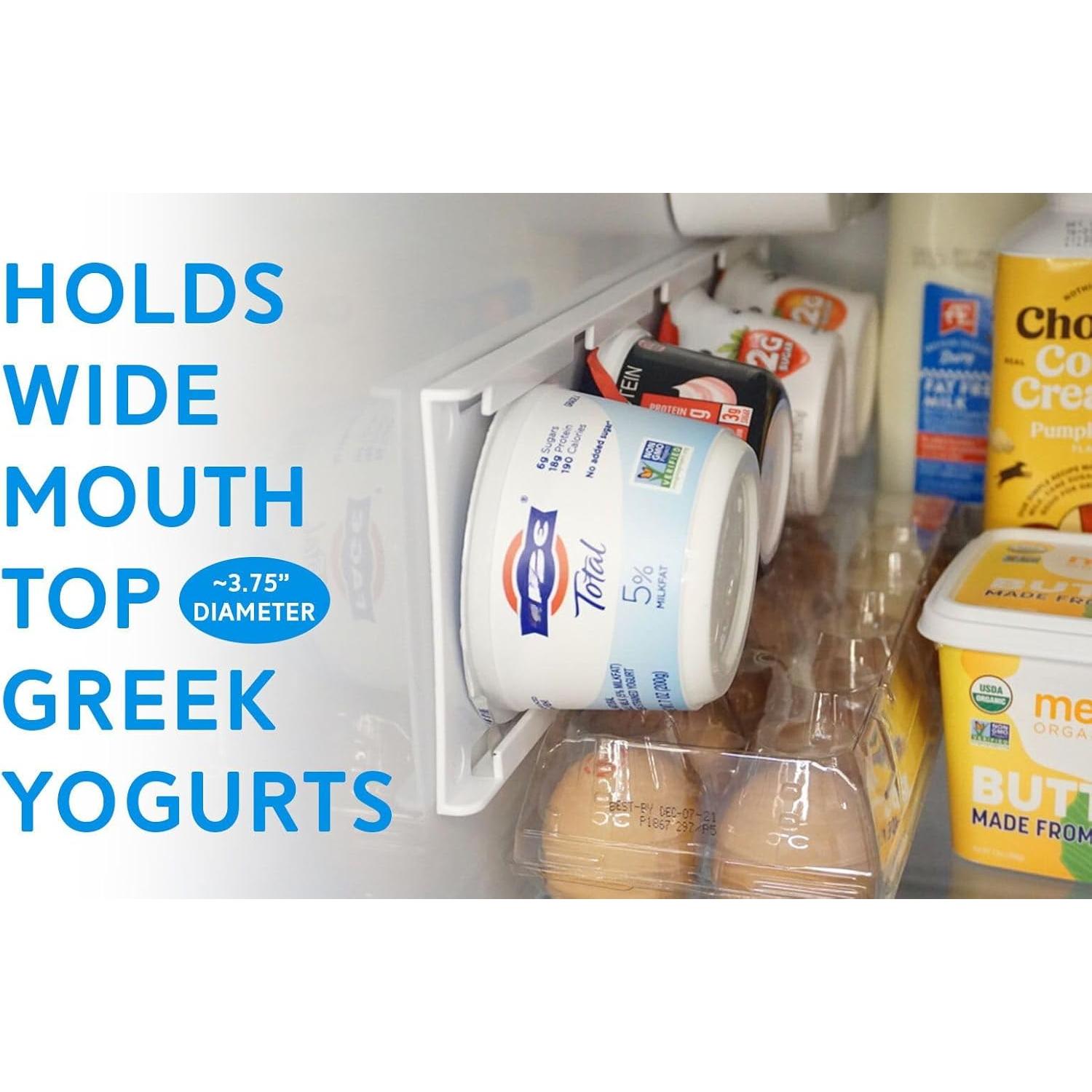 Organizador de Yogur para Nevera Storage Theory - 2 Paquete, Blanco