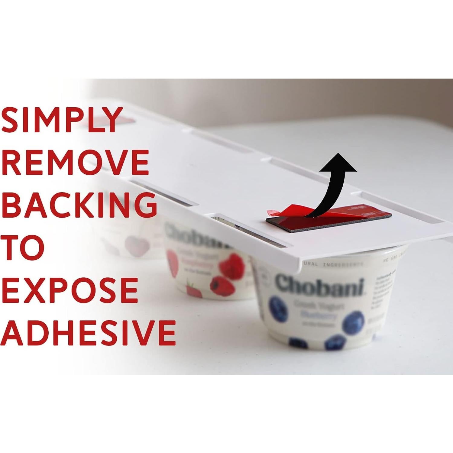 Organizador de Yogur para Nevera Storage Theory - 2 Paquete, Blanco