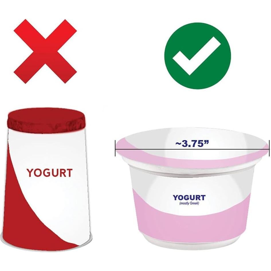 Organizador de Yogur para Nevera Storage Theory - 2 Paquete, Blanco