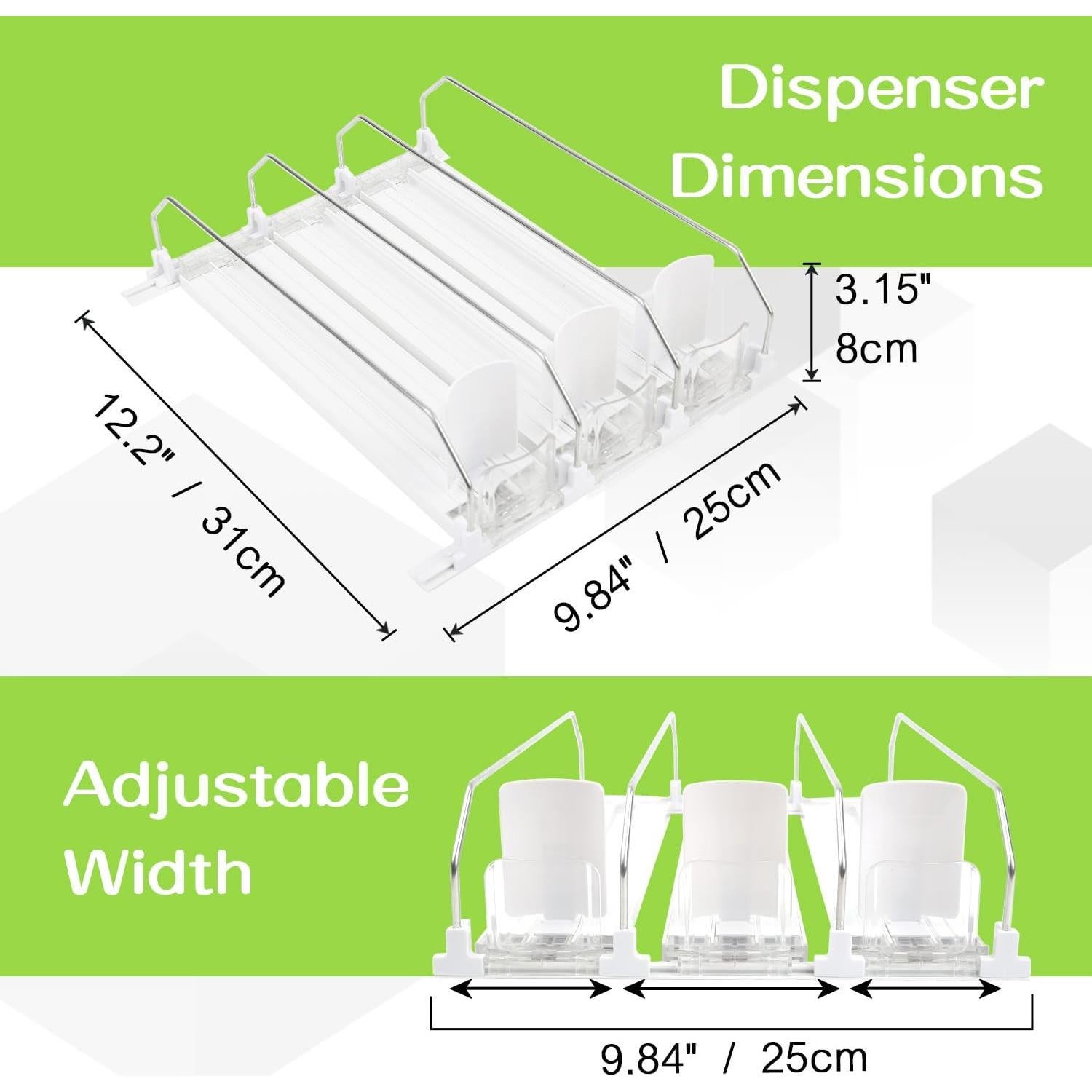 Dispensador de Latas BEHANT 3 Filas Automático Blanco 30.99 cm