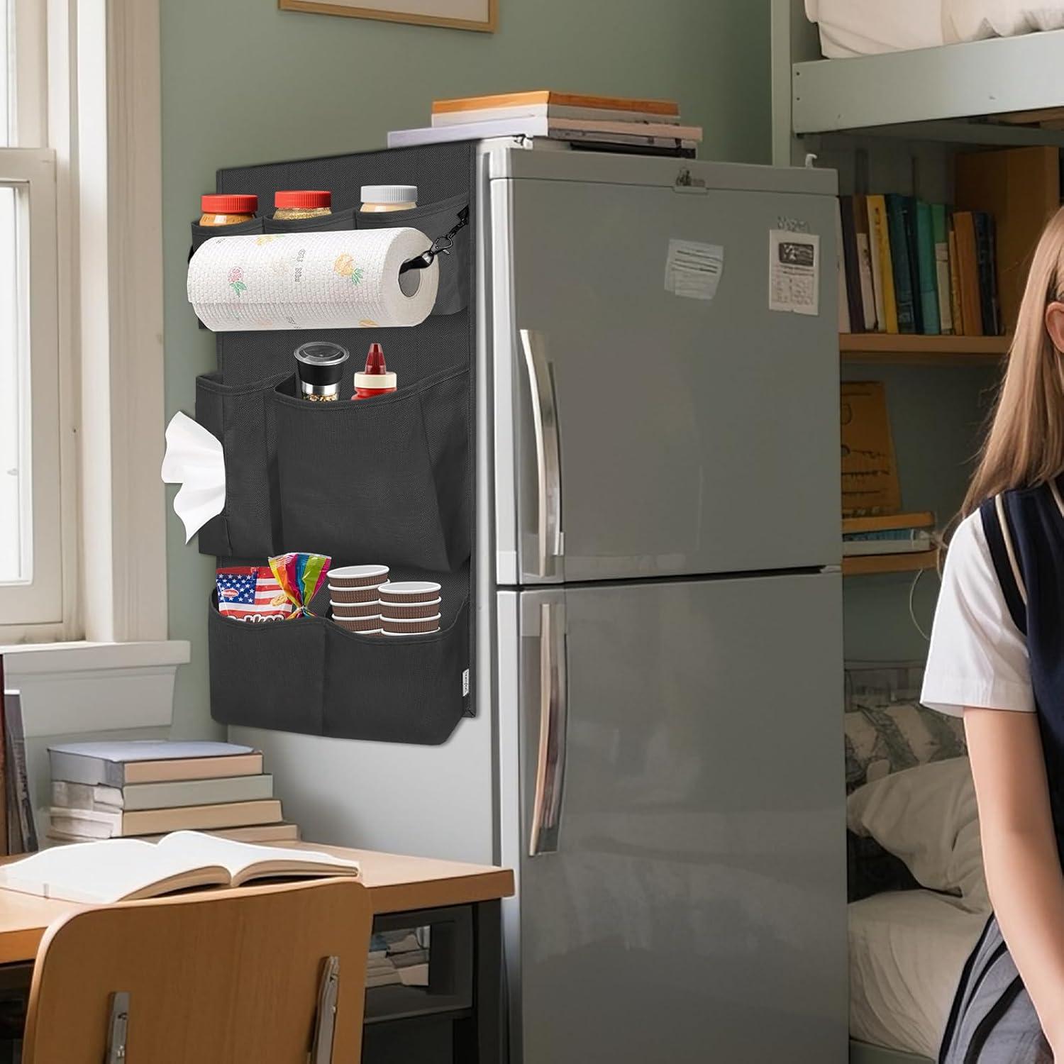 Organizador de Mini Nevera Homyfort 14 Bolsillos Negro