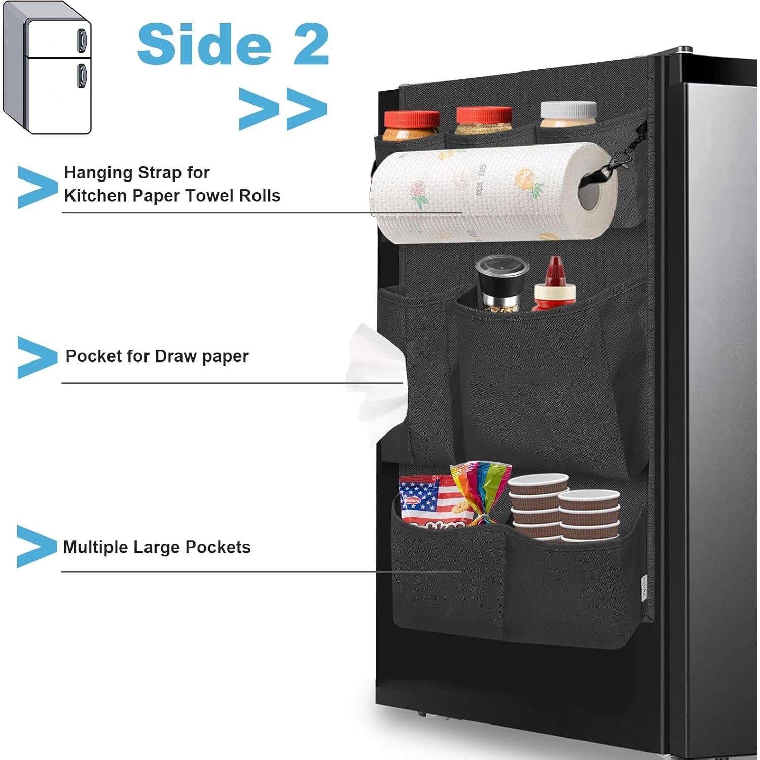 Organizador de Mini Nevera Homyfort 14 Bolsillos Negro