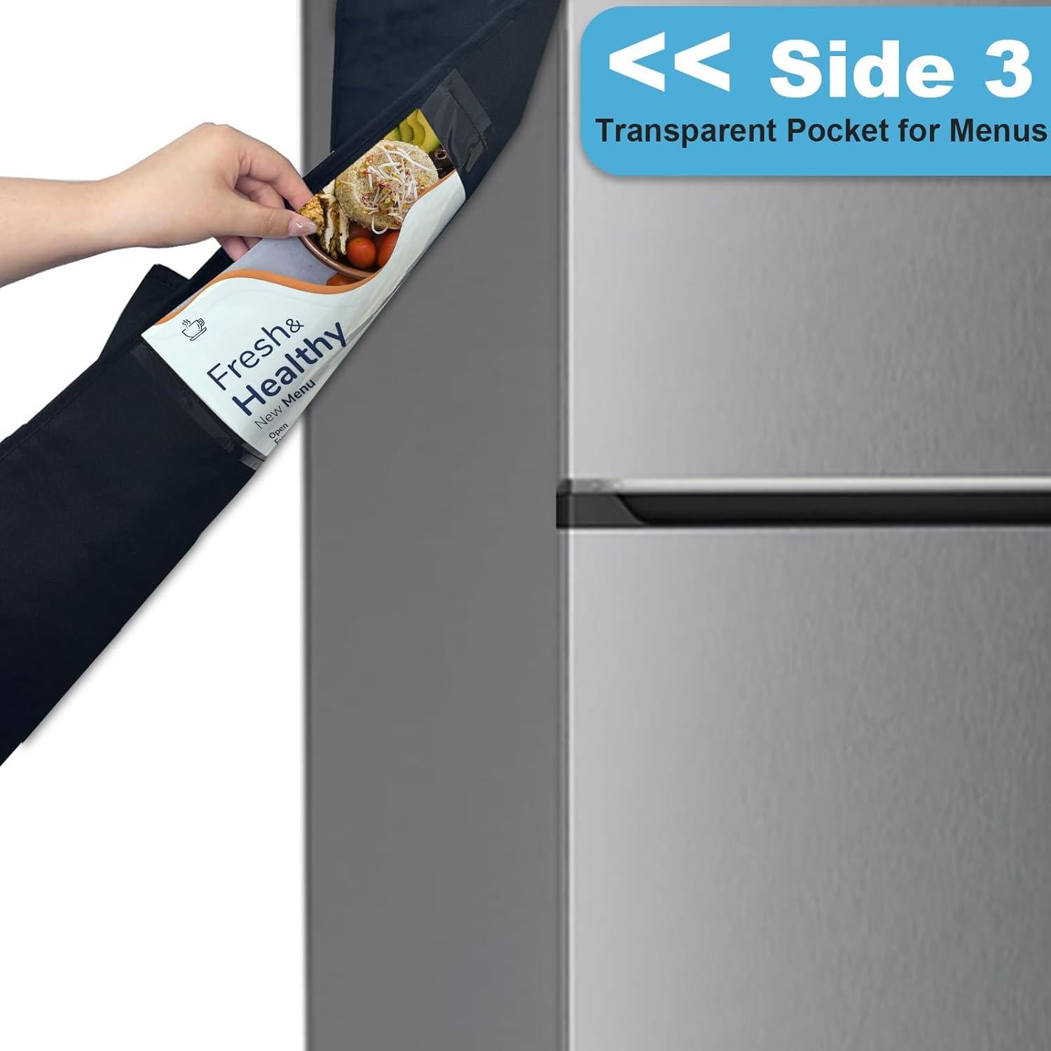 Organizador de Mini Nevera Homyfort 14 Bolsillos Negro