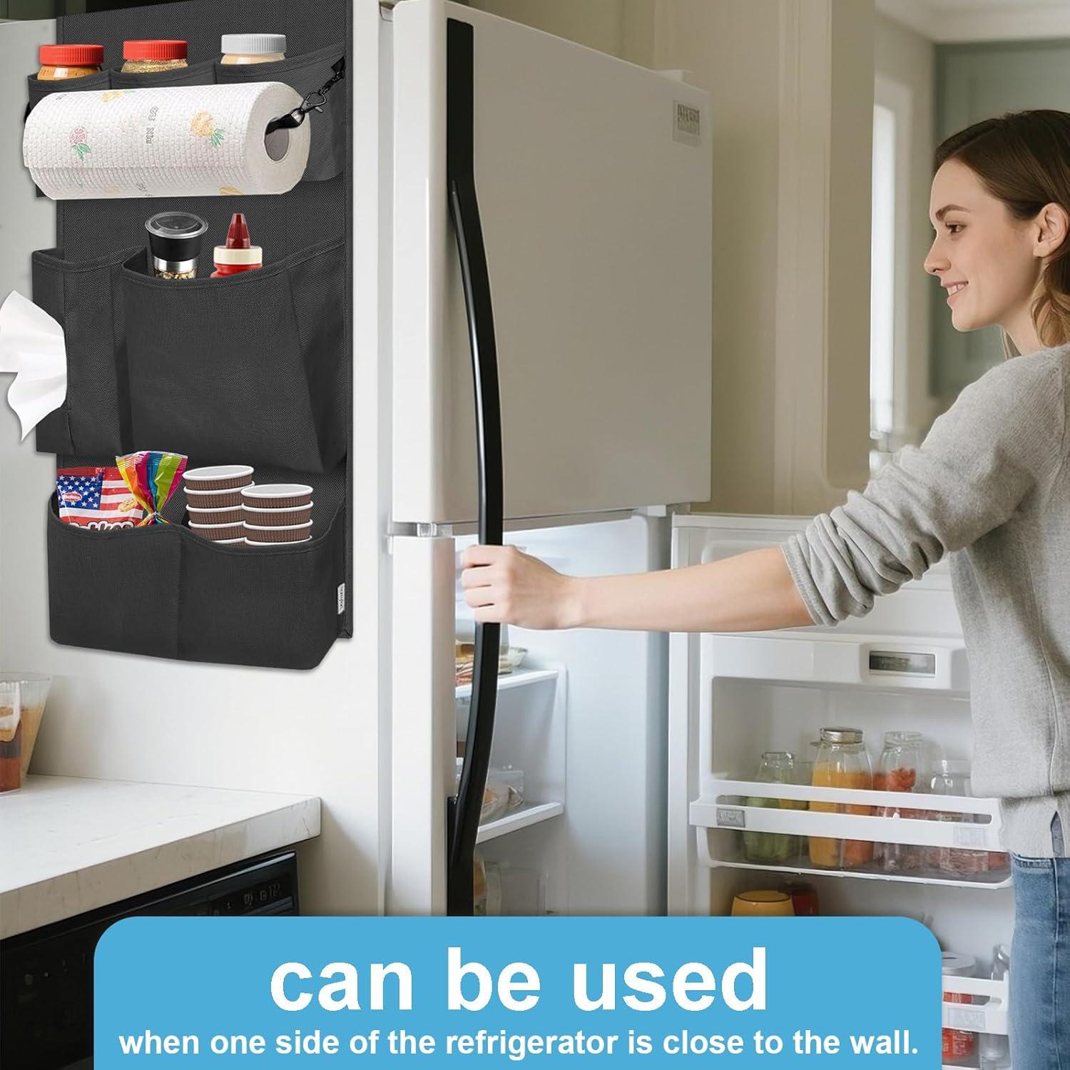 Organizador de Mini Nevera Homyfort 14 Bolsillos Negro