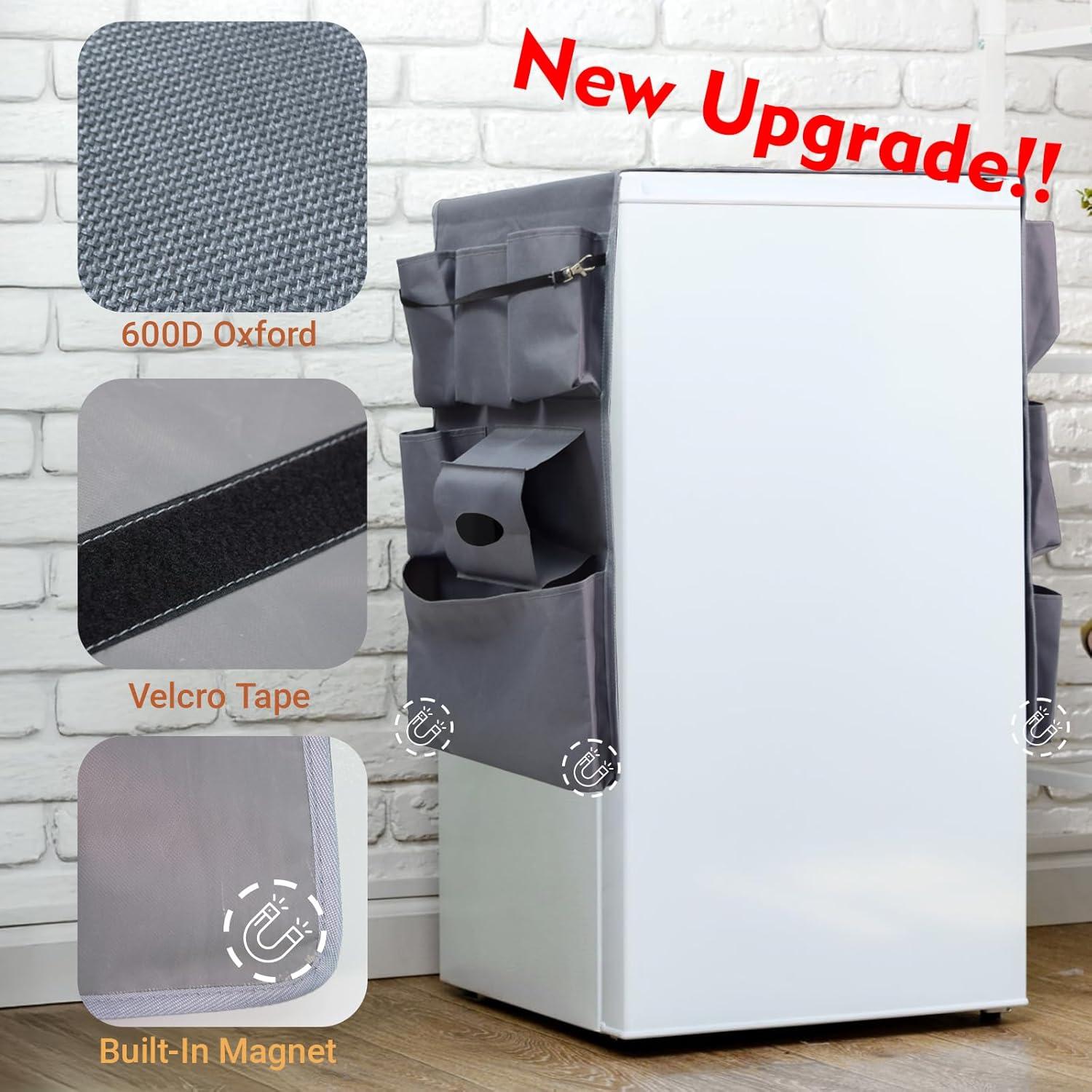 Organizador Magnético para Mini Nevera Pikpops - 13 Bolsillos Gris