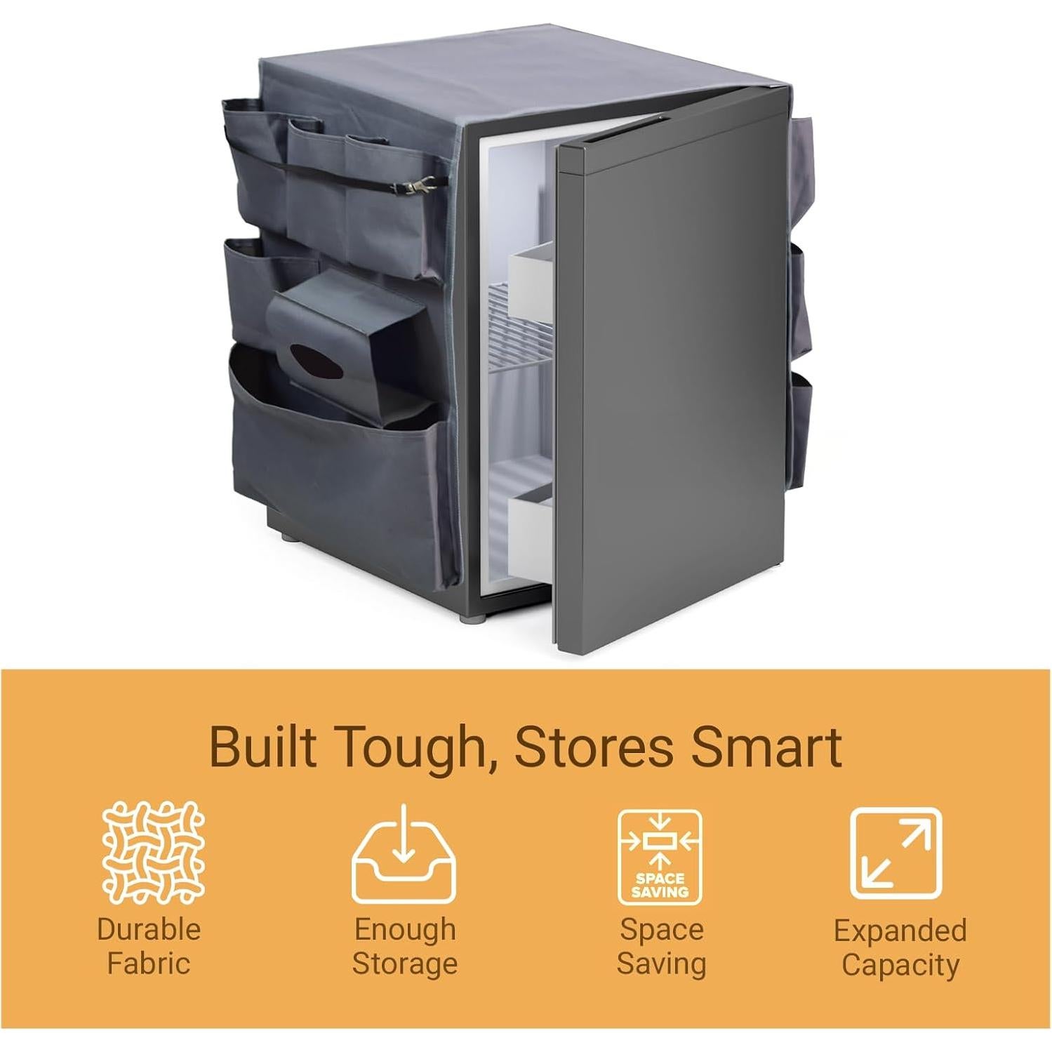 Organizador Magnético para Mini Nevera Pikpops - 13 Bolsillos Gris