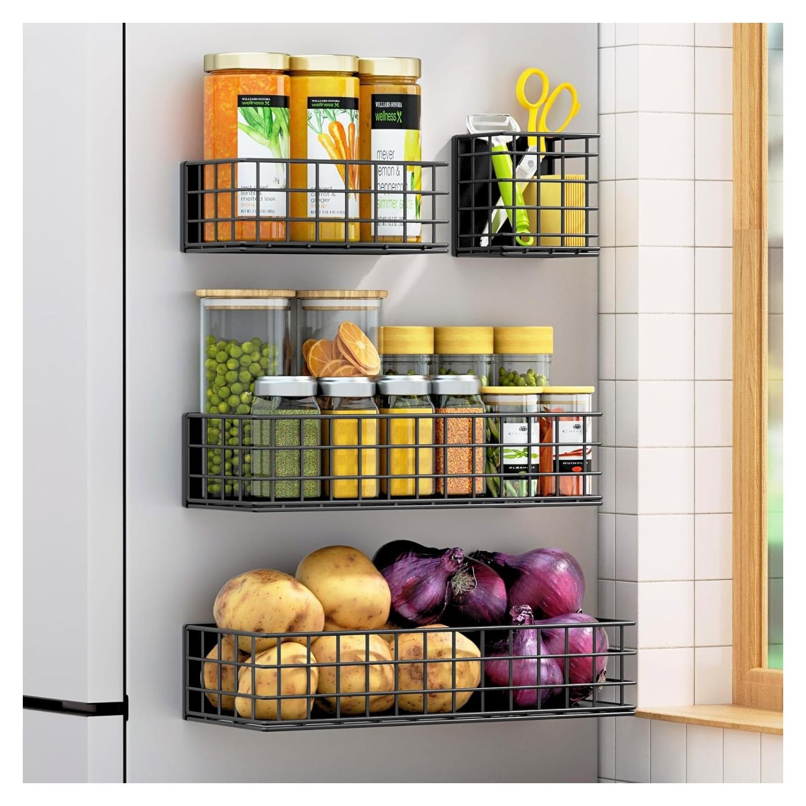 Estante Magnético Ofiray-home para Nevera - Set de 4 Piezas