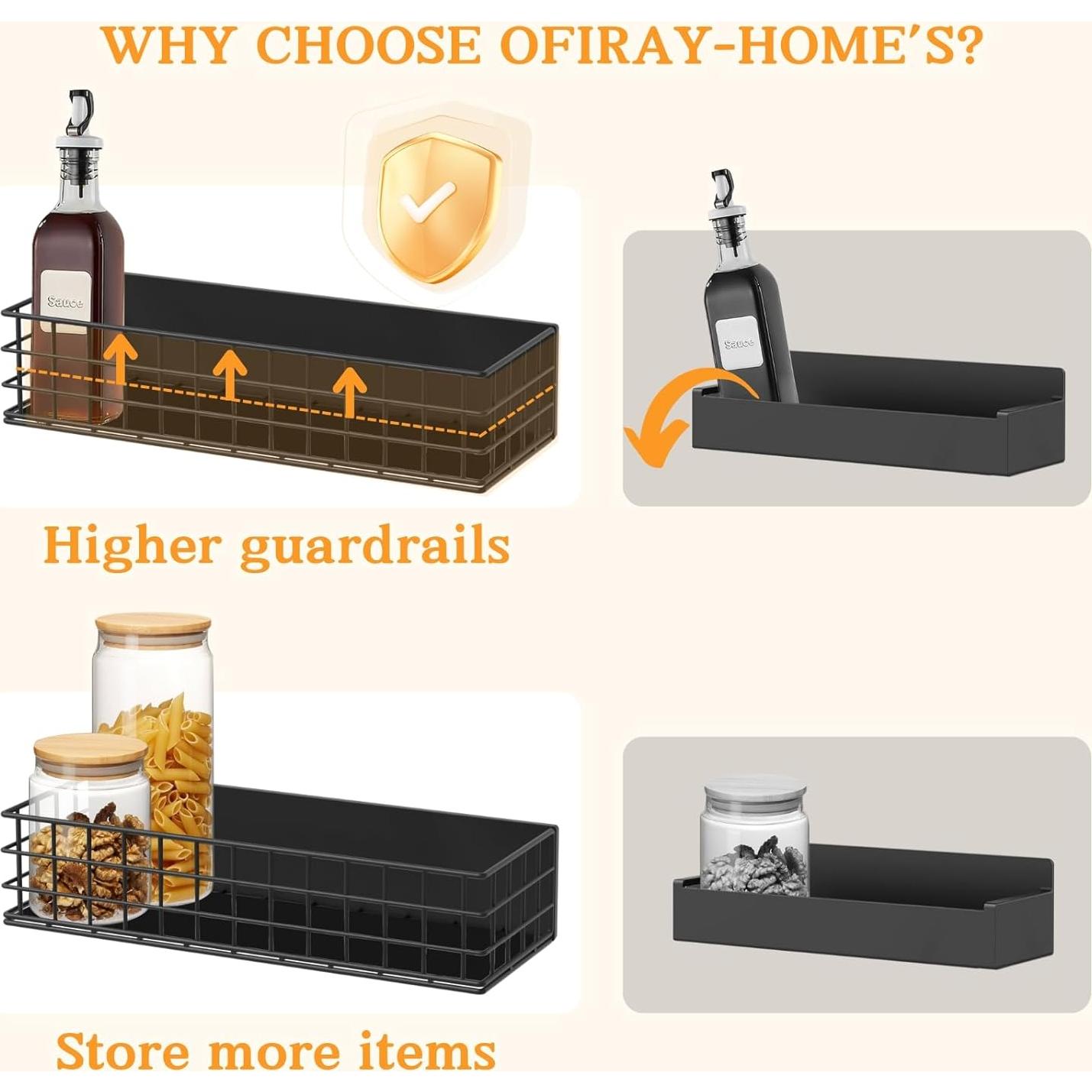 Estante Magnético Ofiray-home para Nevera - Set de 4 Piezas