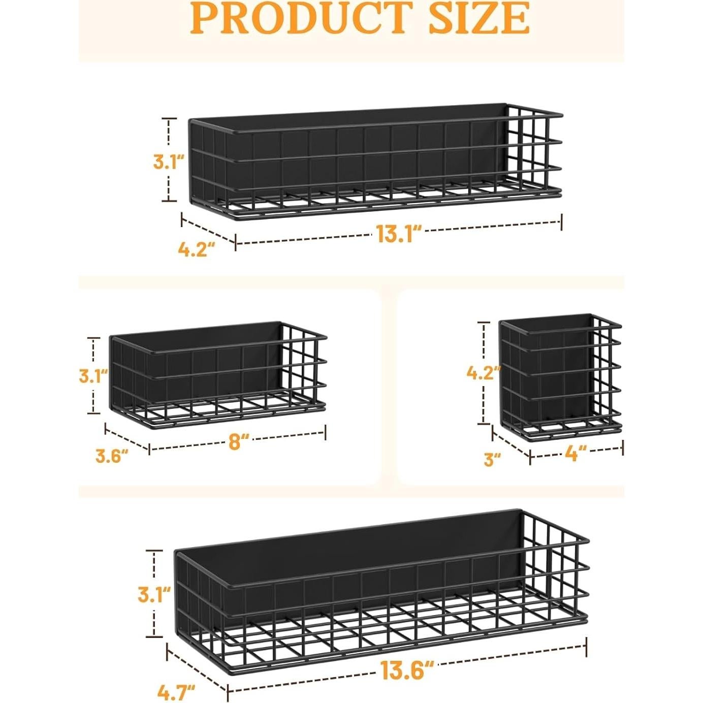Estante Magnético Ofiray-home para Nevera - Set de 4 Piezas