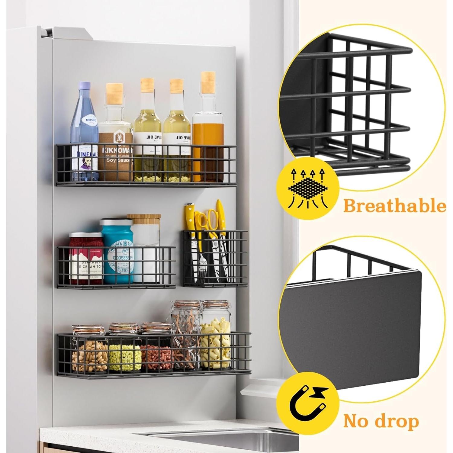 Estante Magnético Ofiray-home para Nevera - Set de 4 Piezas