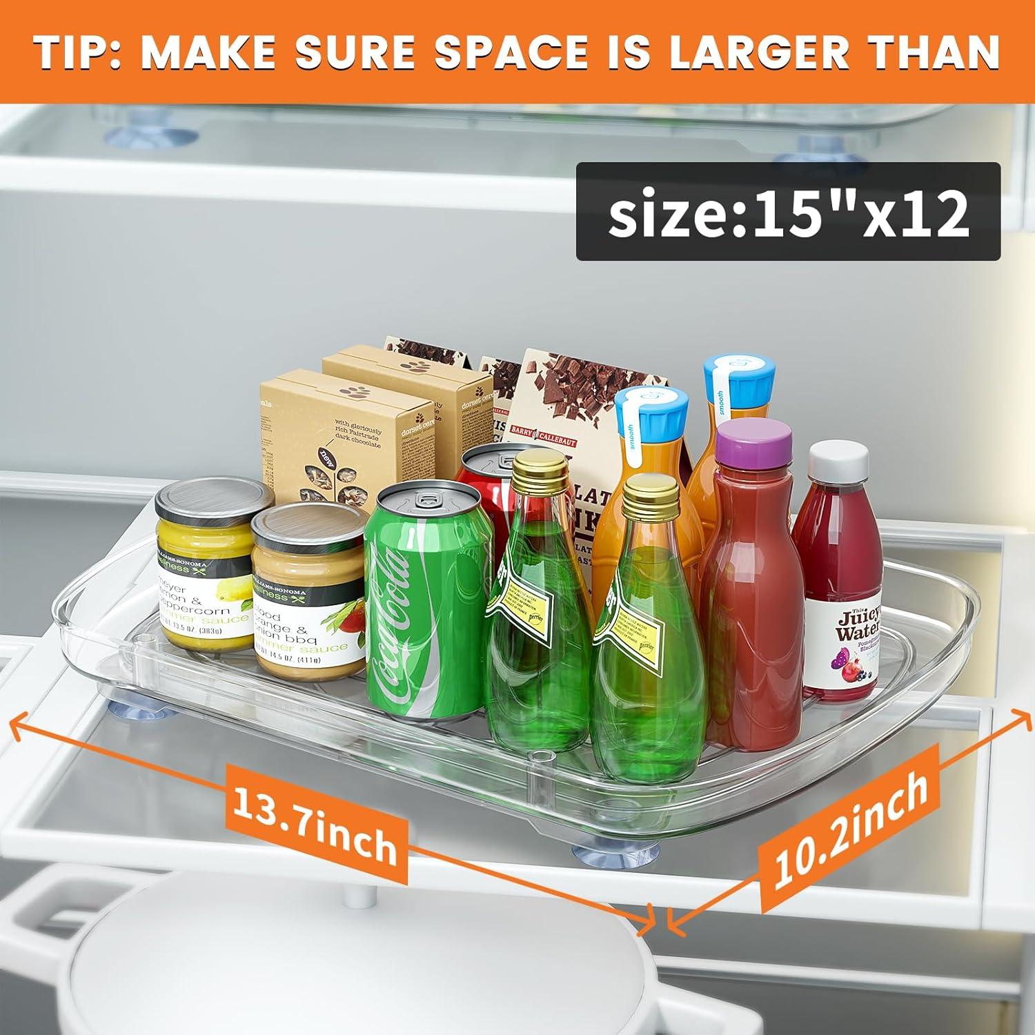 Organizador Lazy Susan HIYOHIYO 34.8x25.9cm para Refrigerador