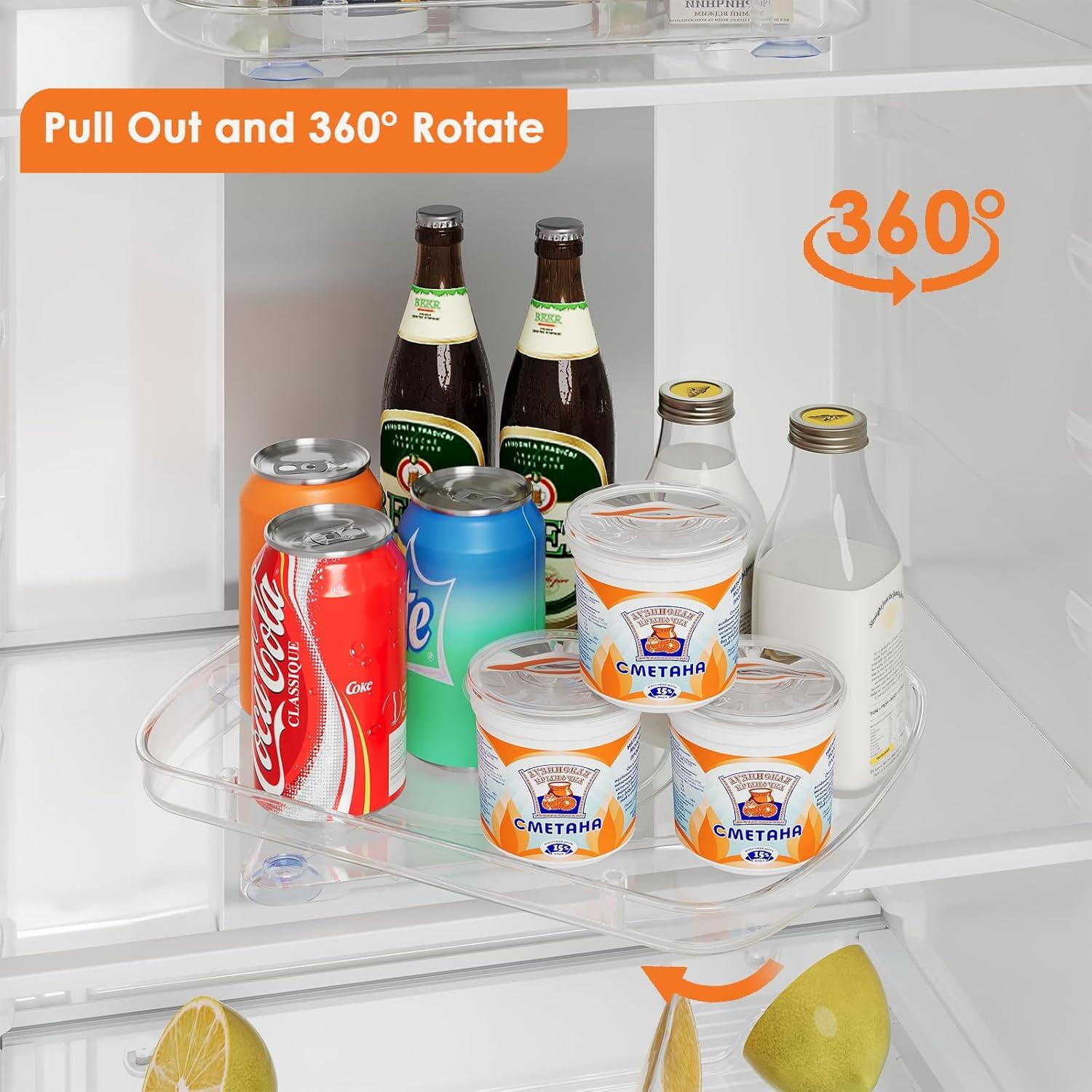 Organizador Lazy Susan HIYOHIYO 34.8x25.9cm para Refrigerador