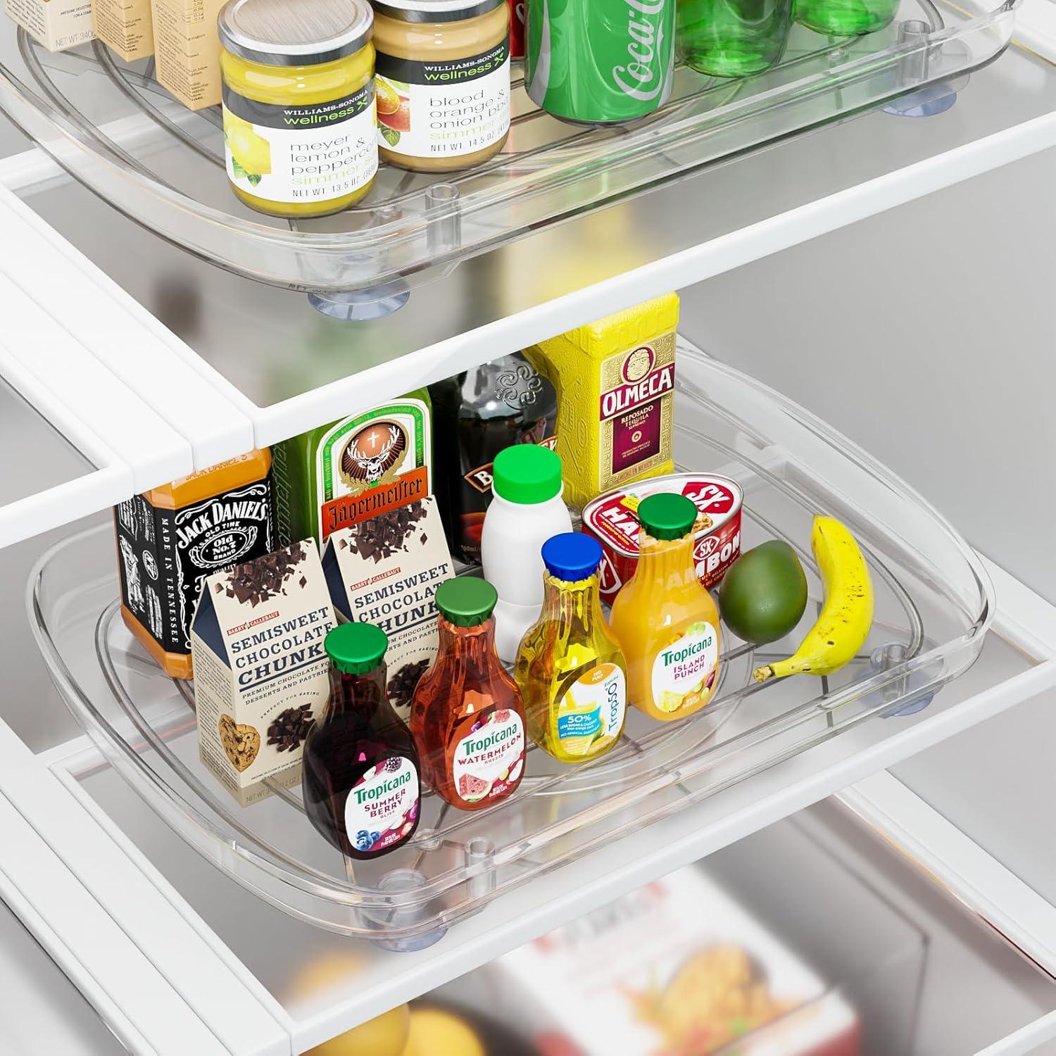 Organizador Lazy Susan HIYOHIYO 34.8x25.9cm para Refrigerador