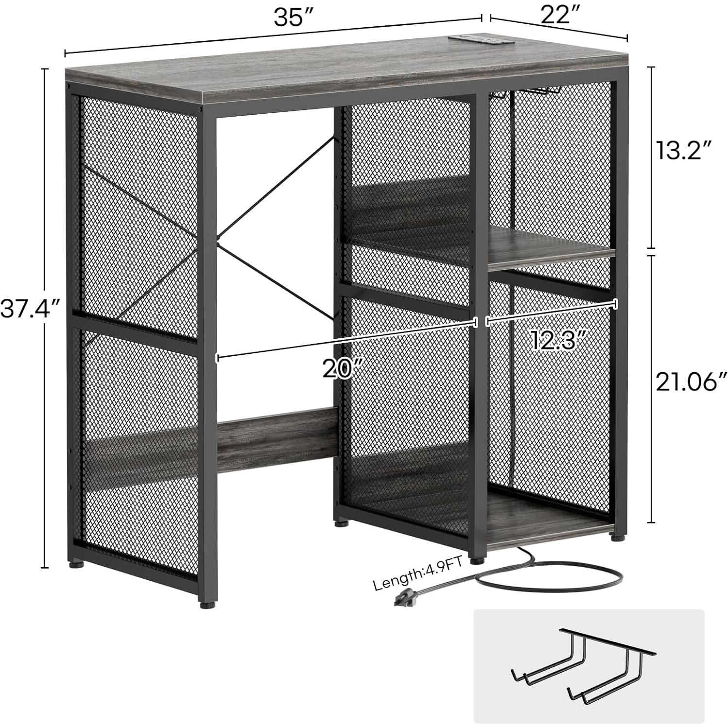 Gabinete de Almacenamiento Homieasy con Estación de Carga 89x56cm