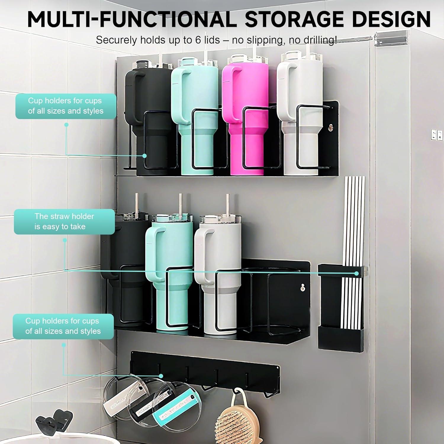 Soporte Magnético para Tazas Stanley Turesmith - Organizador 8 Vasos