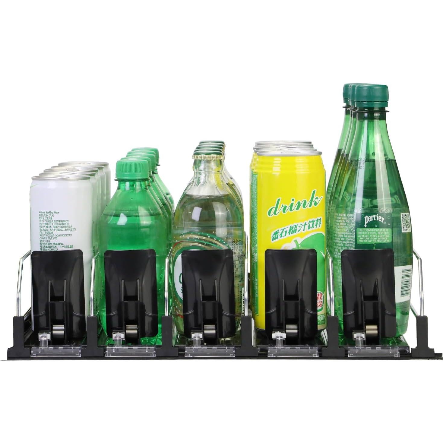 Organizador de Bebidas Herryero para Nevera, 6 Filas, 30-35 Latas