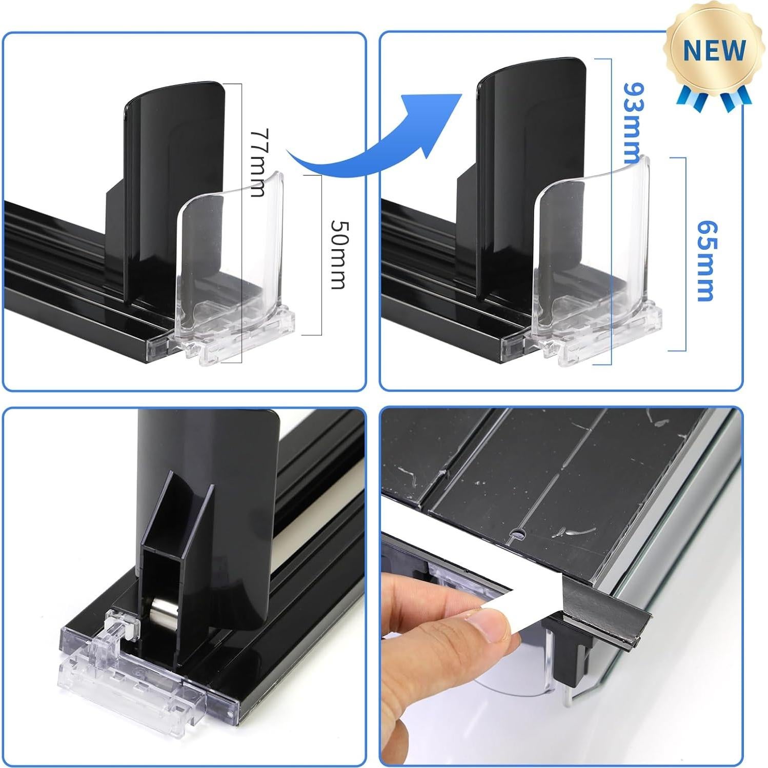 Organizador de Bebidas Herryero para Nevera, 6 Filas, 30-35 Latas