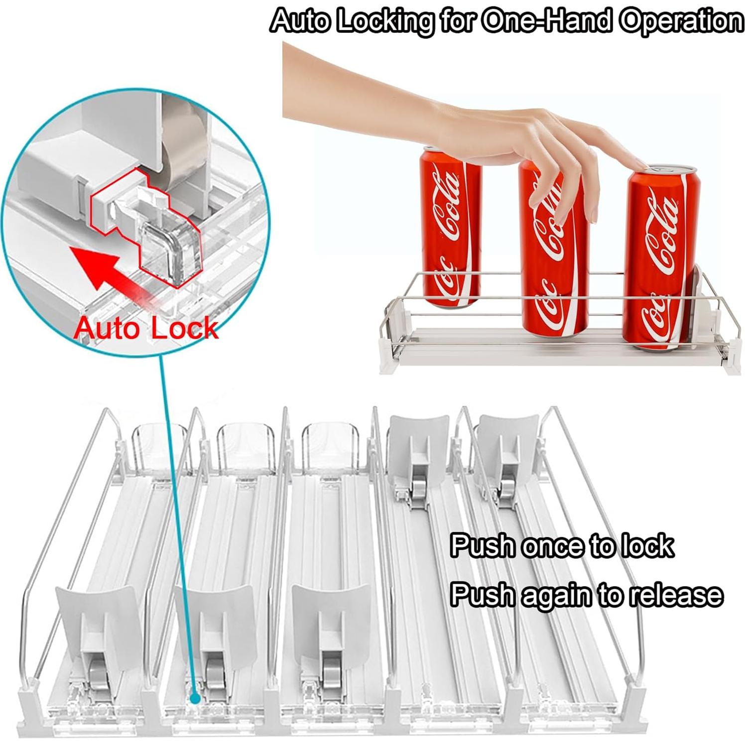 Organizador de Bebidas para Nevera Doternity - 25 Latas, 5 Filas