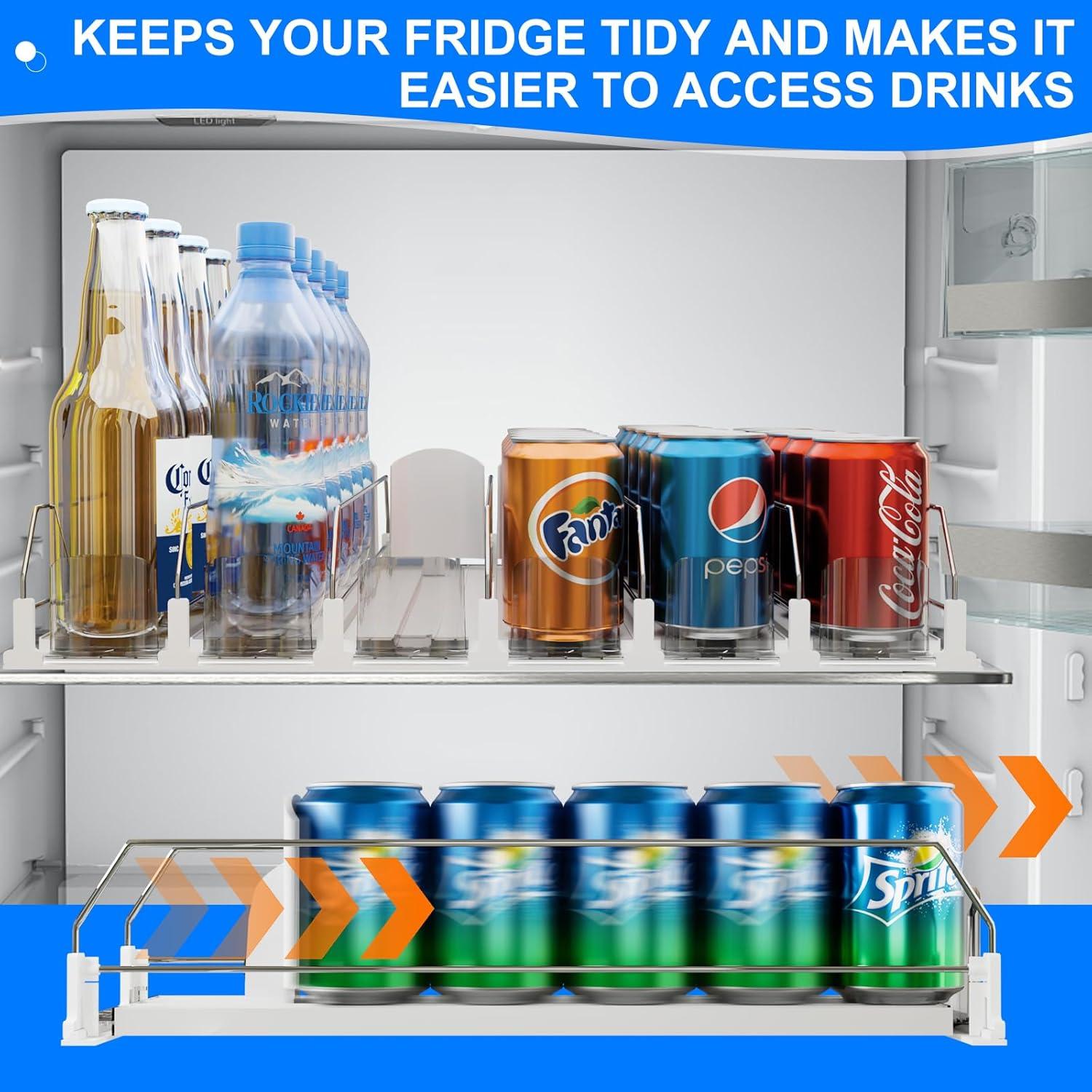 Organizador de Bebidas para Nevera Doternity - 25 Latas, 5 Filas