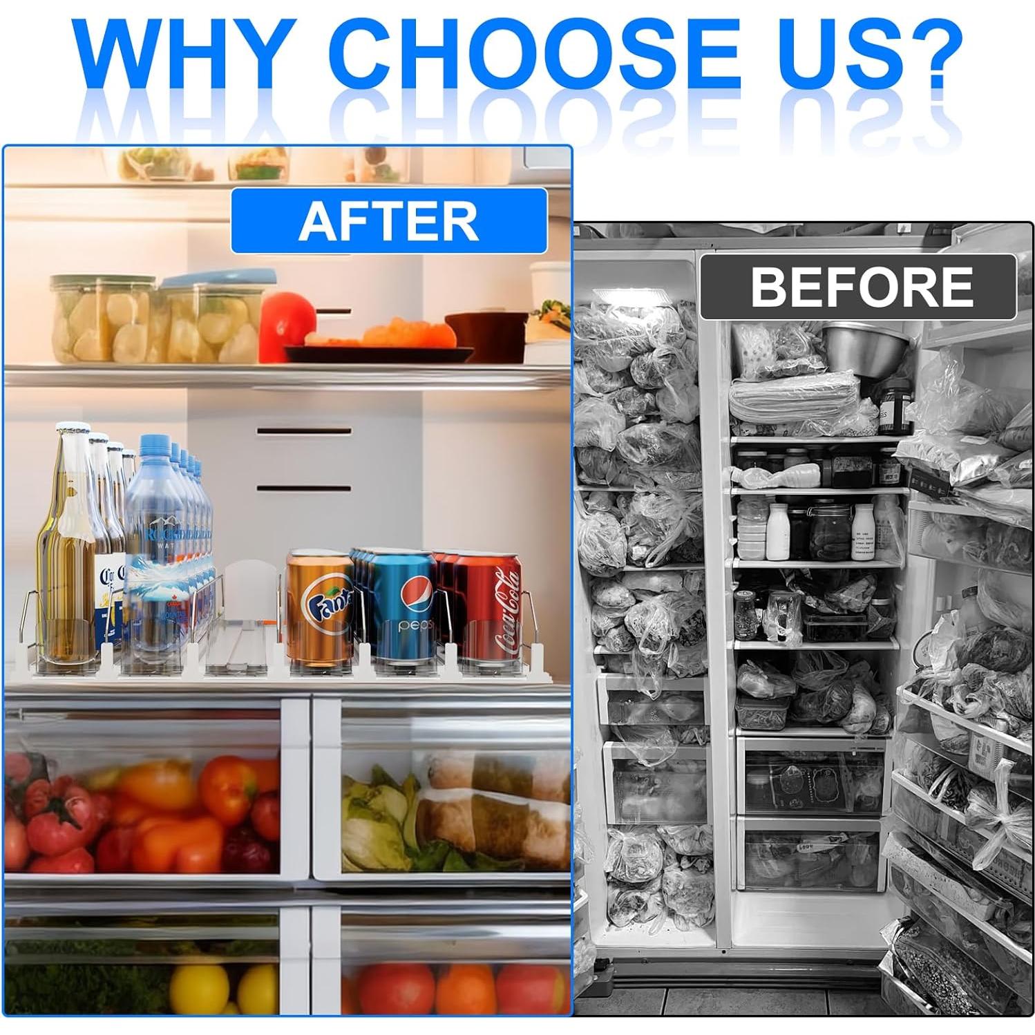 Organizador de Bebidas para Nevera Doternity - 25 Latas, 5 Filas