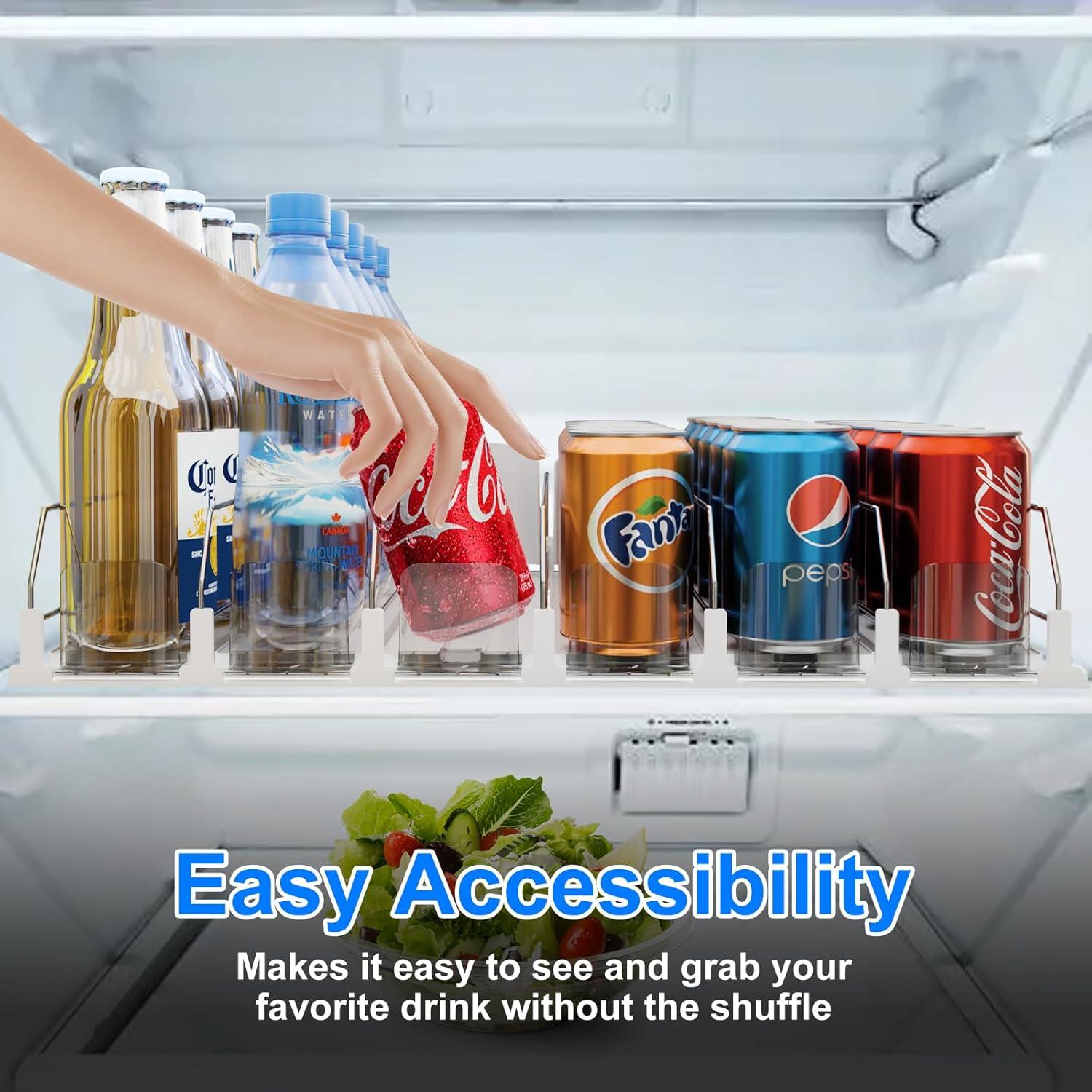 Organizador de Bebidas para Nevera Doternity - 25 Latas, 5 Filas