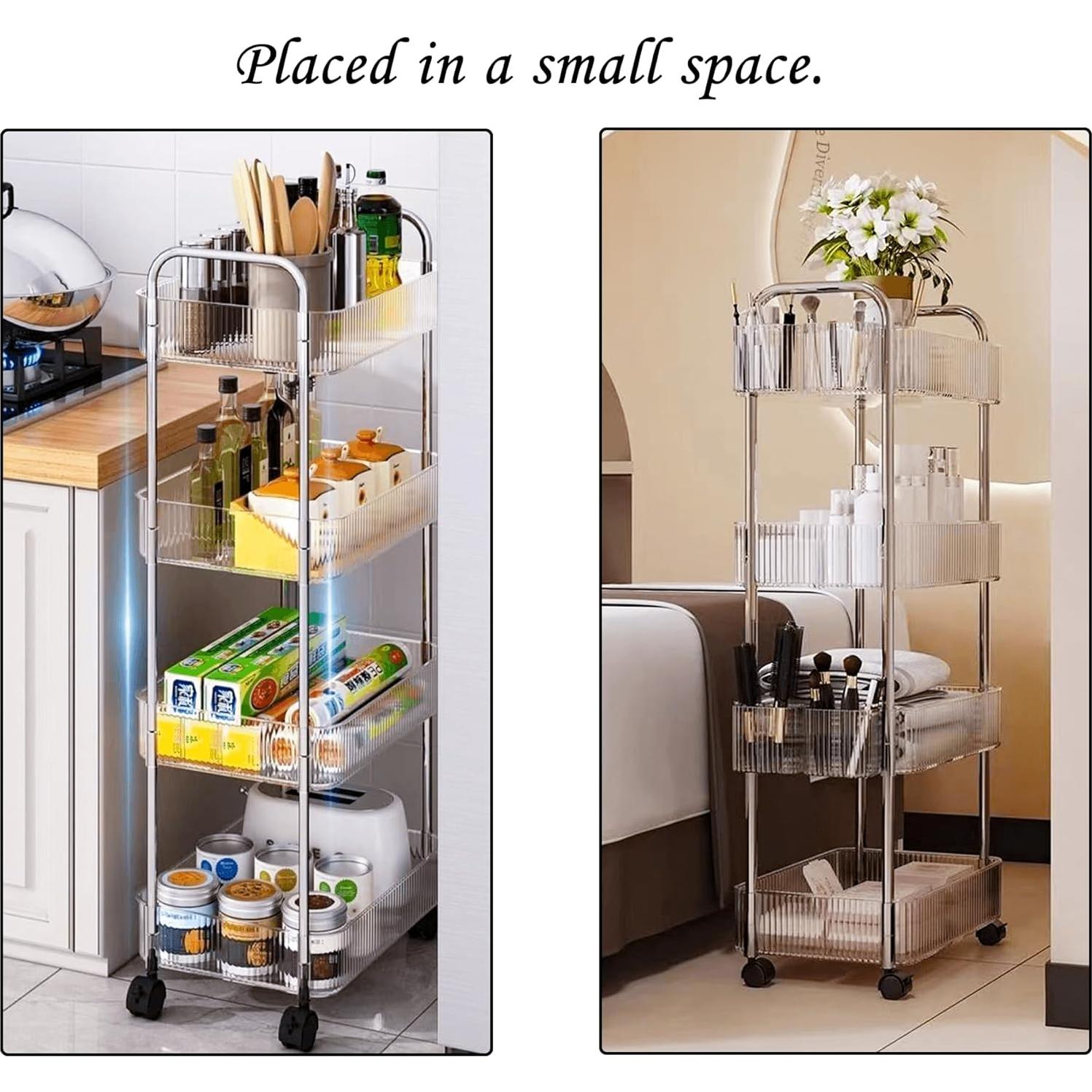 Carro Organizador de Almacenamiento Dalekana 4 Niveles 91 cm