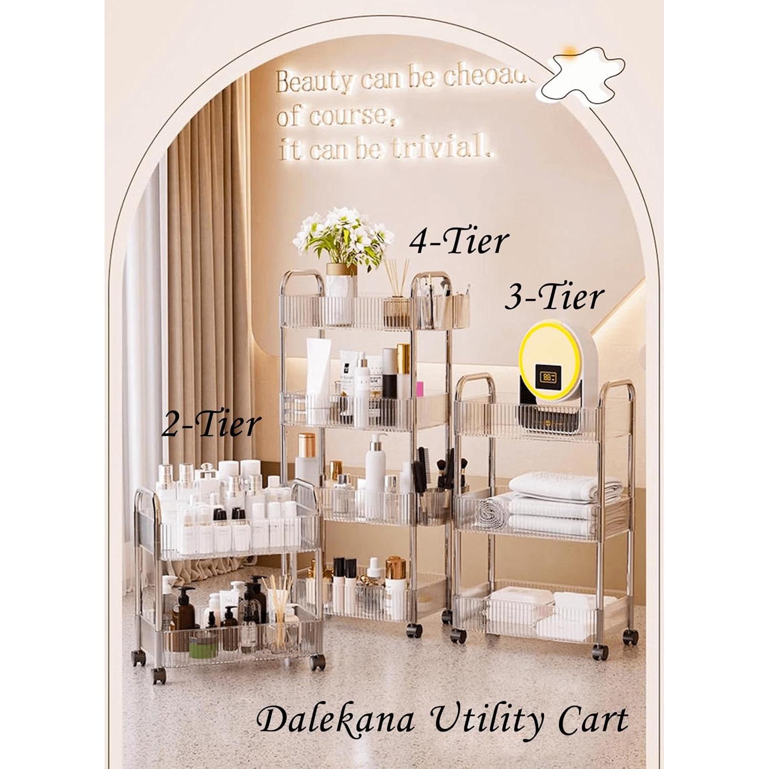 Carro Organizador de Almacenamiento Dalekana 4 Niveles 91 cm