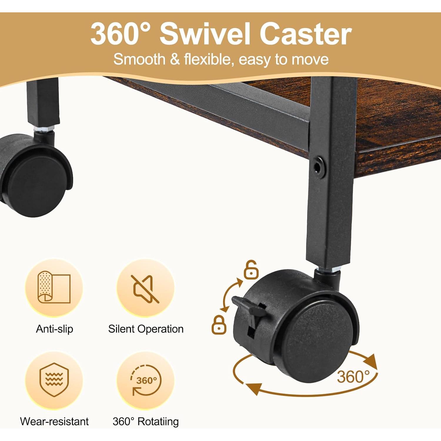 Carro de Archivos Rodante Feyejade 3 Niveles con Ruedas