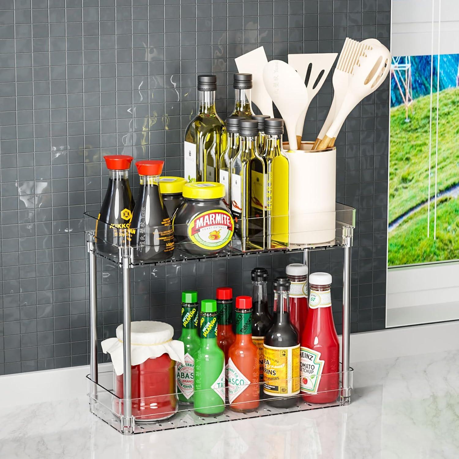 Carro de Almacenamiento Rodante Yieach 3 Niveles 16 cm Ancho