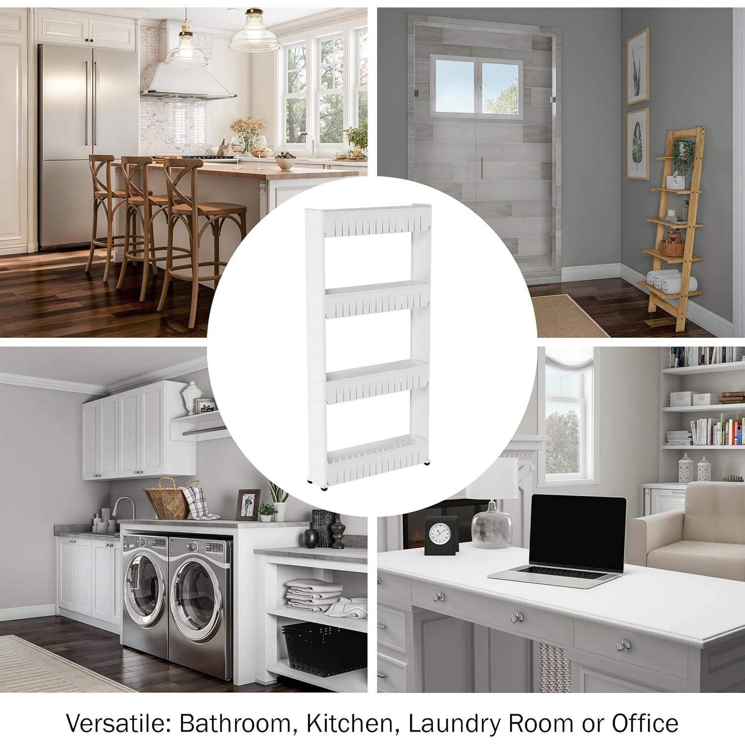 Carro Organizador de Almacenamiento 4 Niveles Everyday Home