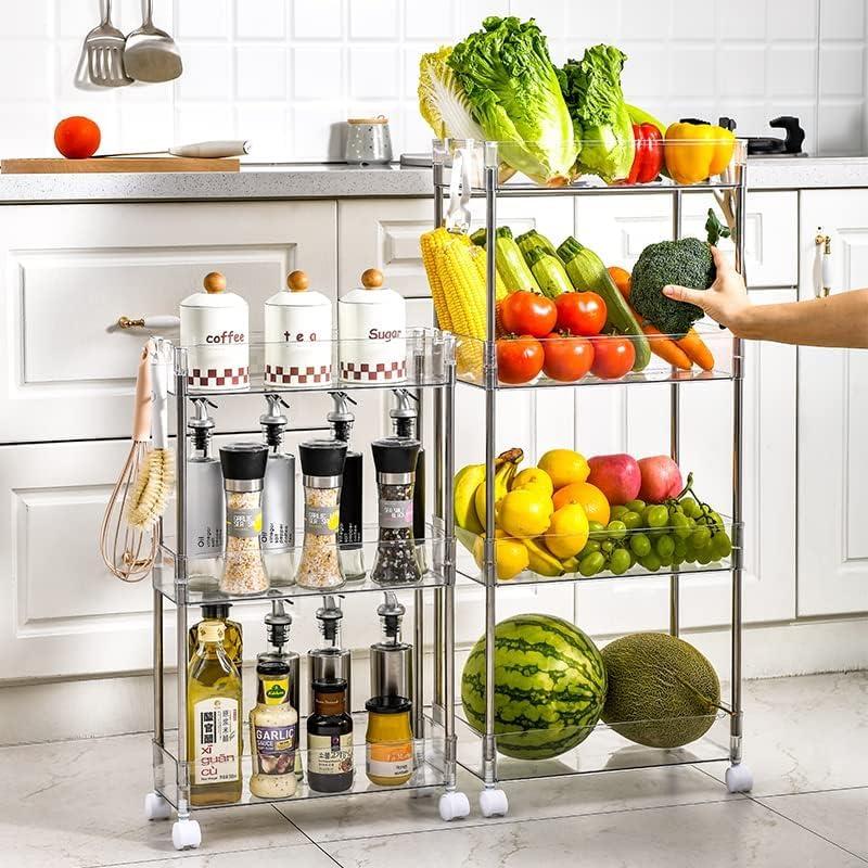 Carro de Almacenamiento Slim Chris.W 3 Niveles Transparente