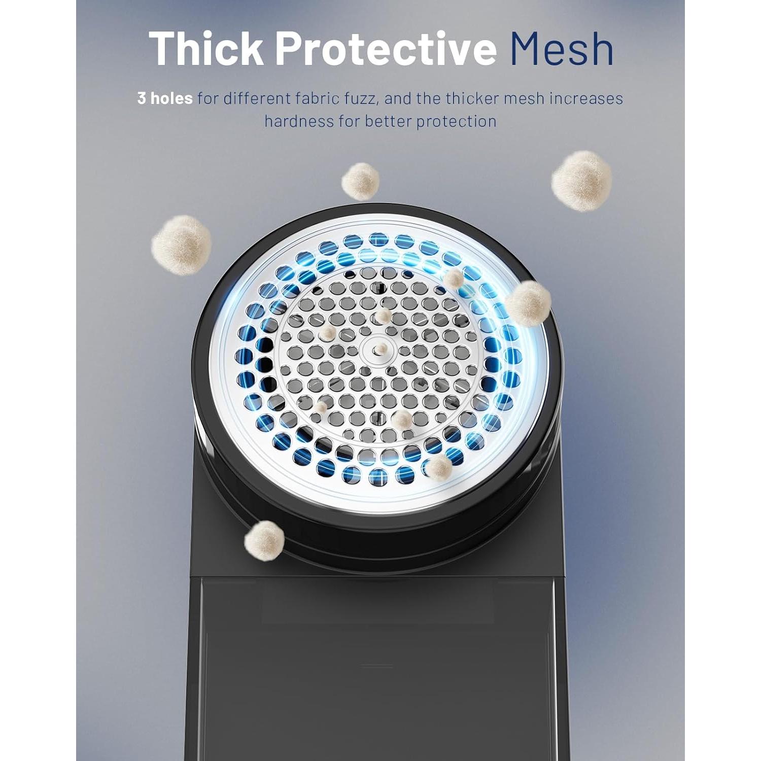 Quitapelusas eléctrico BEAUTURAL 1-MR02NA14 portátil 6 cuchillas