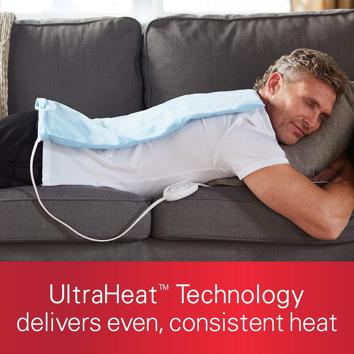 Almohadilla Térmica XL Sunbeam 30x60 cm Alivio Dolor Azul