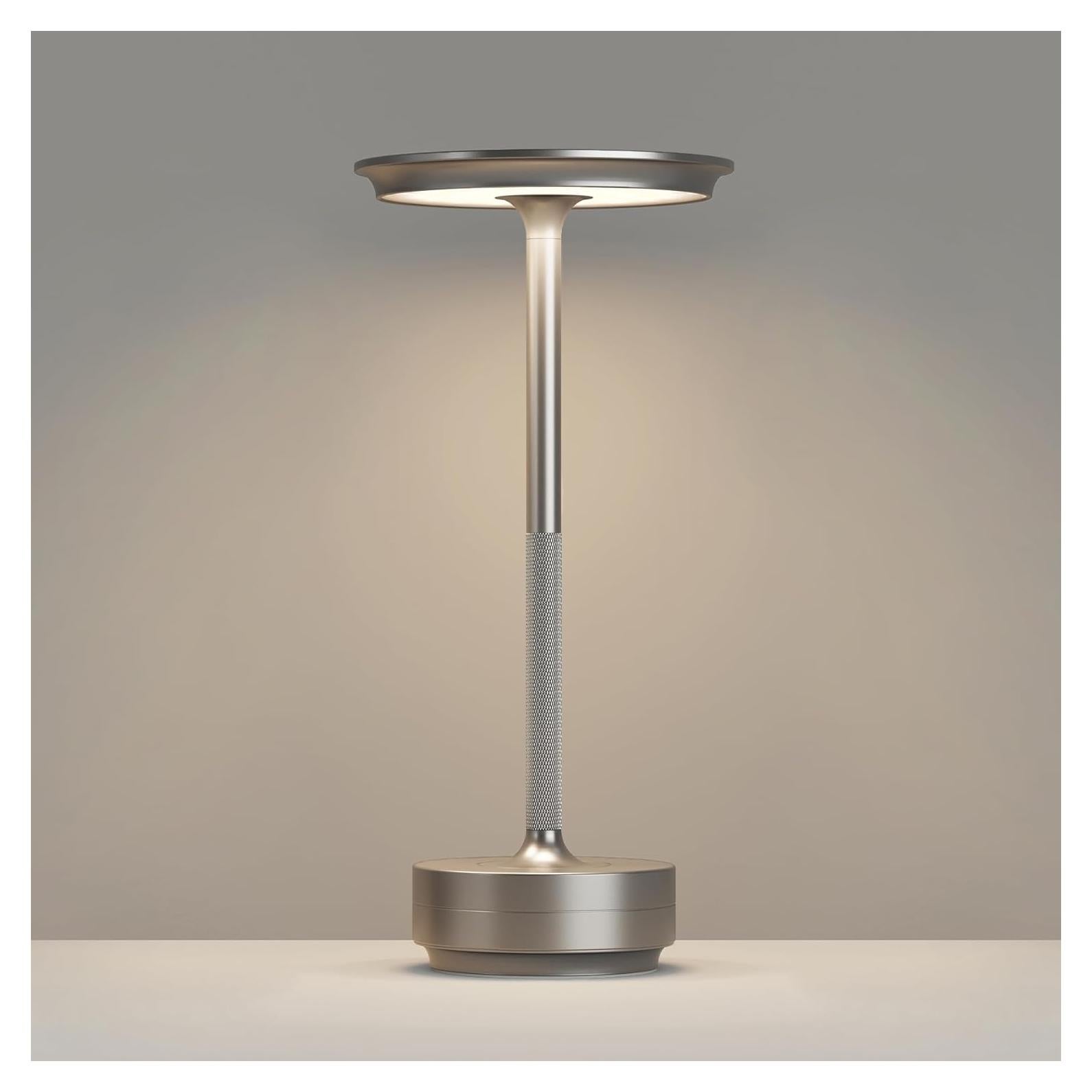 Lámpara de Mesa Inalámbrica FDIDC T106A Plata 5000mAh LED