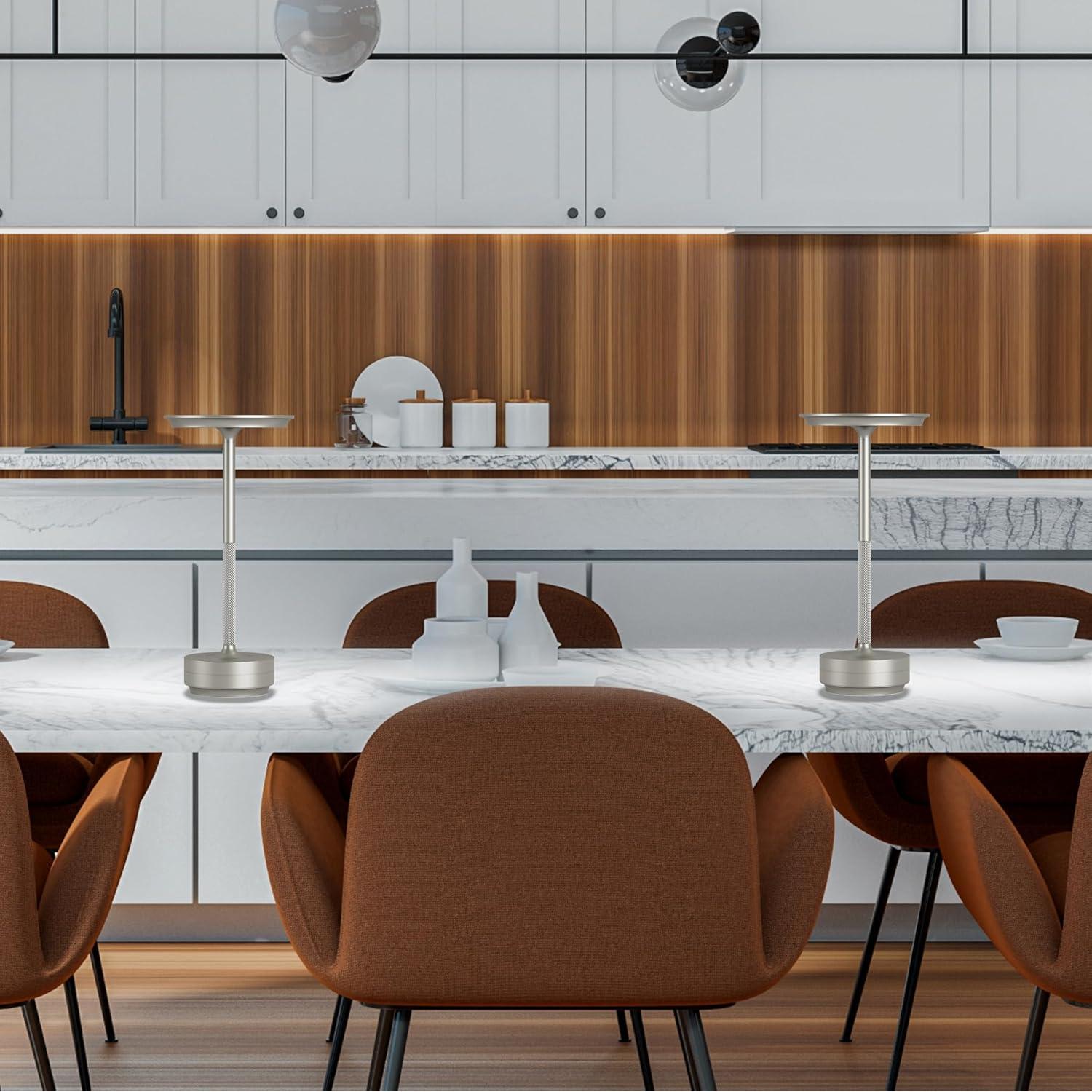 Lámpara de Mesa Inalámbrica FDIDC T106A Plata 5000mAh LED