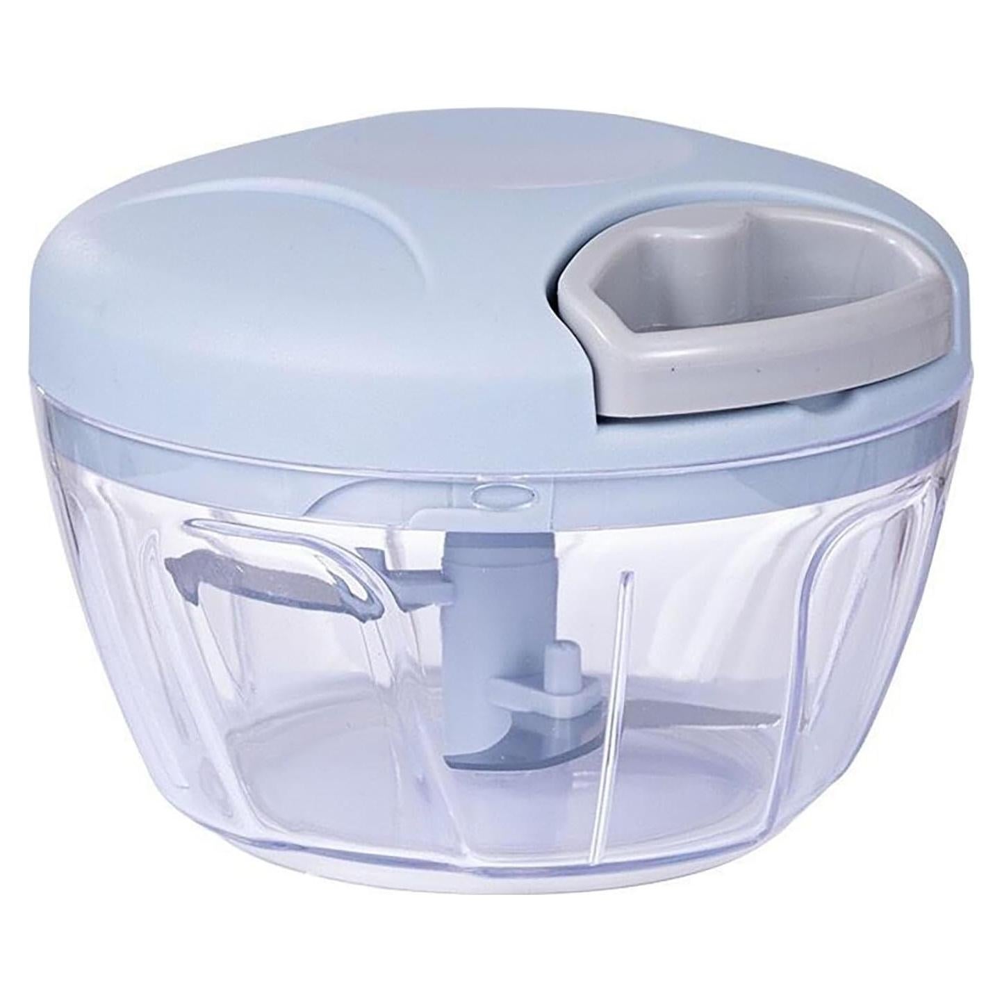 Picador de Ajo Manual YIKANGHENG 500ml Resina ABS Azul