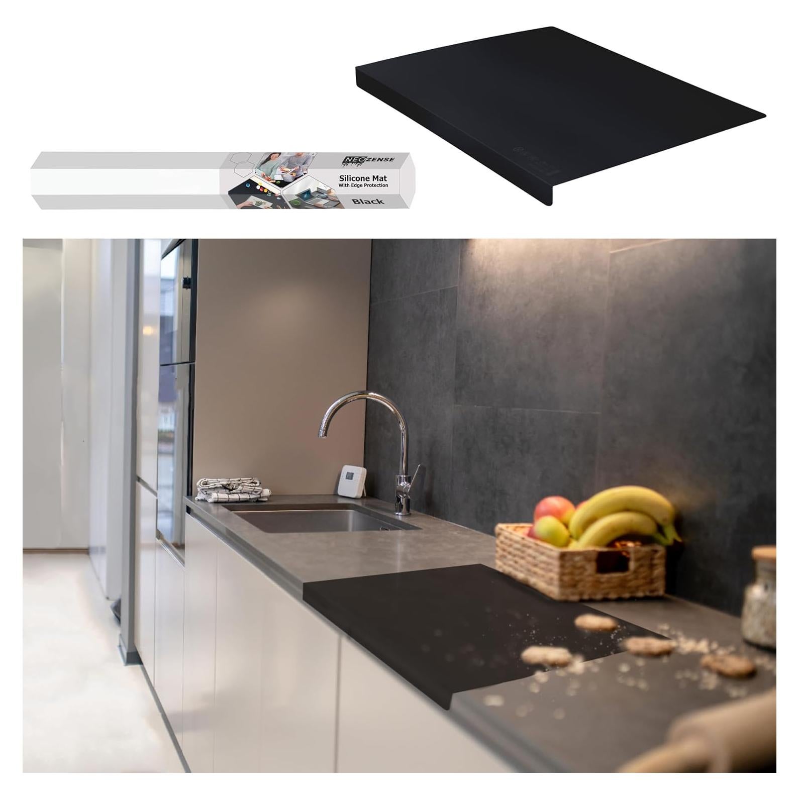 Alfombrilla de Silicona NEOZENSE 61x41cm Negra Resistente al Calor