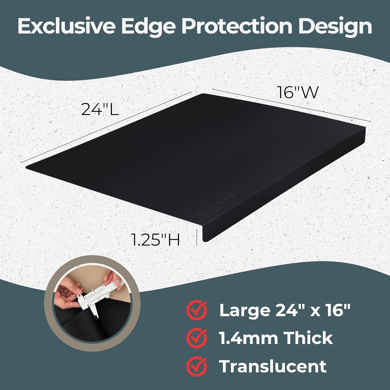 Alfombrilla de Silicona NEOZENSE 61x41cm Negra Resistente al Calor