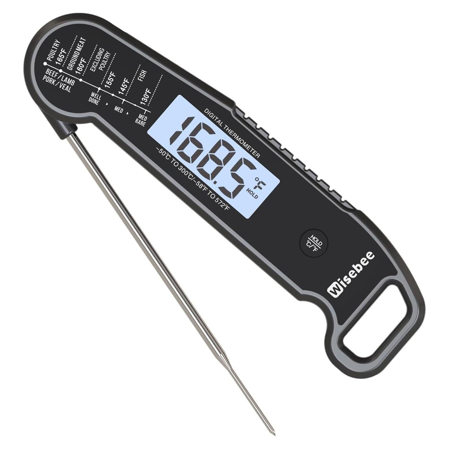 Termómetro Digital de Carne Wisebee DT-91 Impermeable 300°C