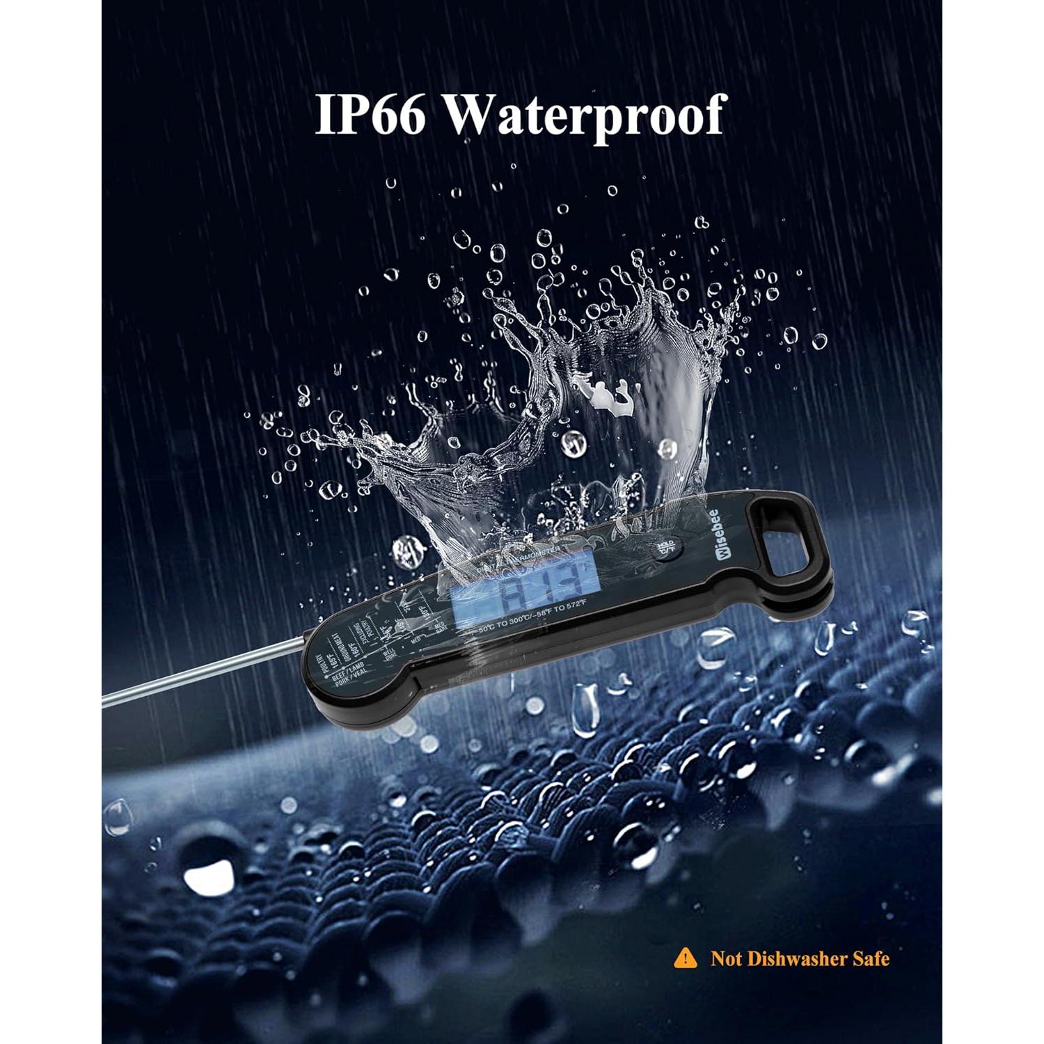 Termómetro Digital de Carne Wisebee DT-91 Impermeable 300°C