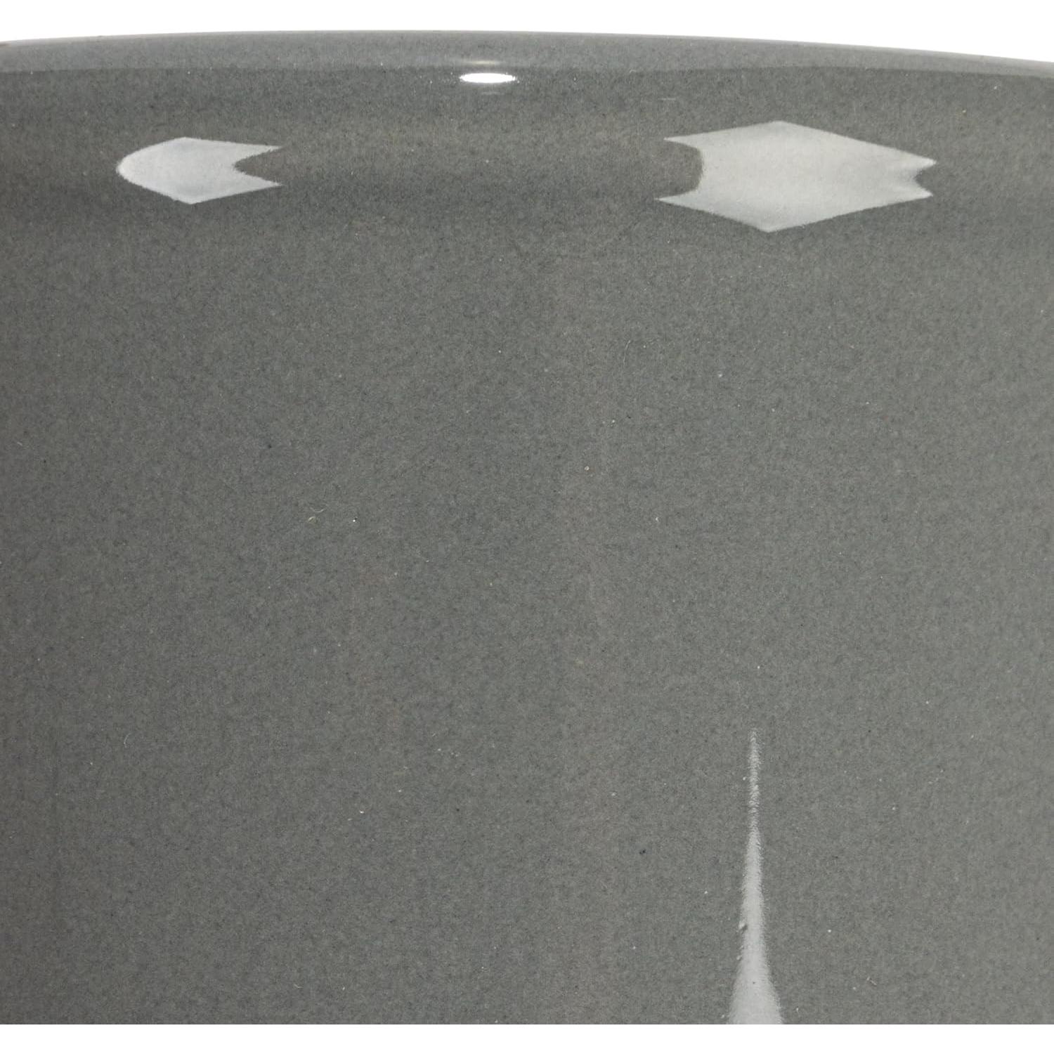 Conjunto de 3 Crocks de Cerámica Creative Co-Op en Gris y Blanco