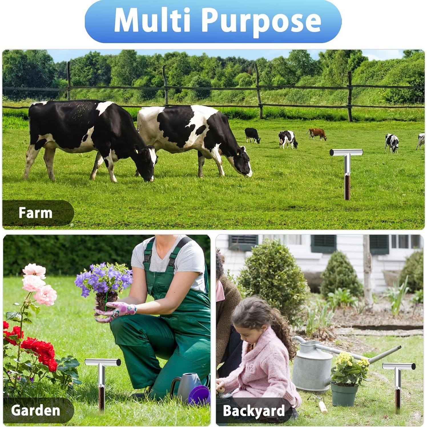 Sonda de Suelo ForoGore 30.48 cm Acero Inoxidable Mango en T