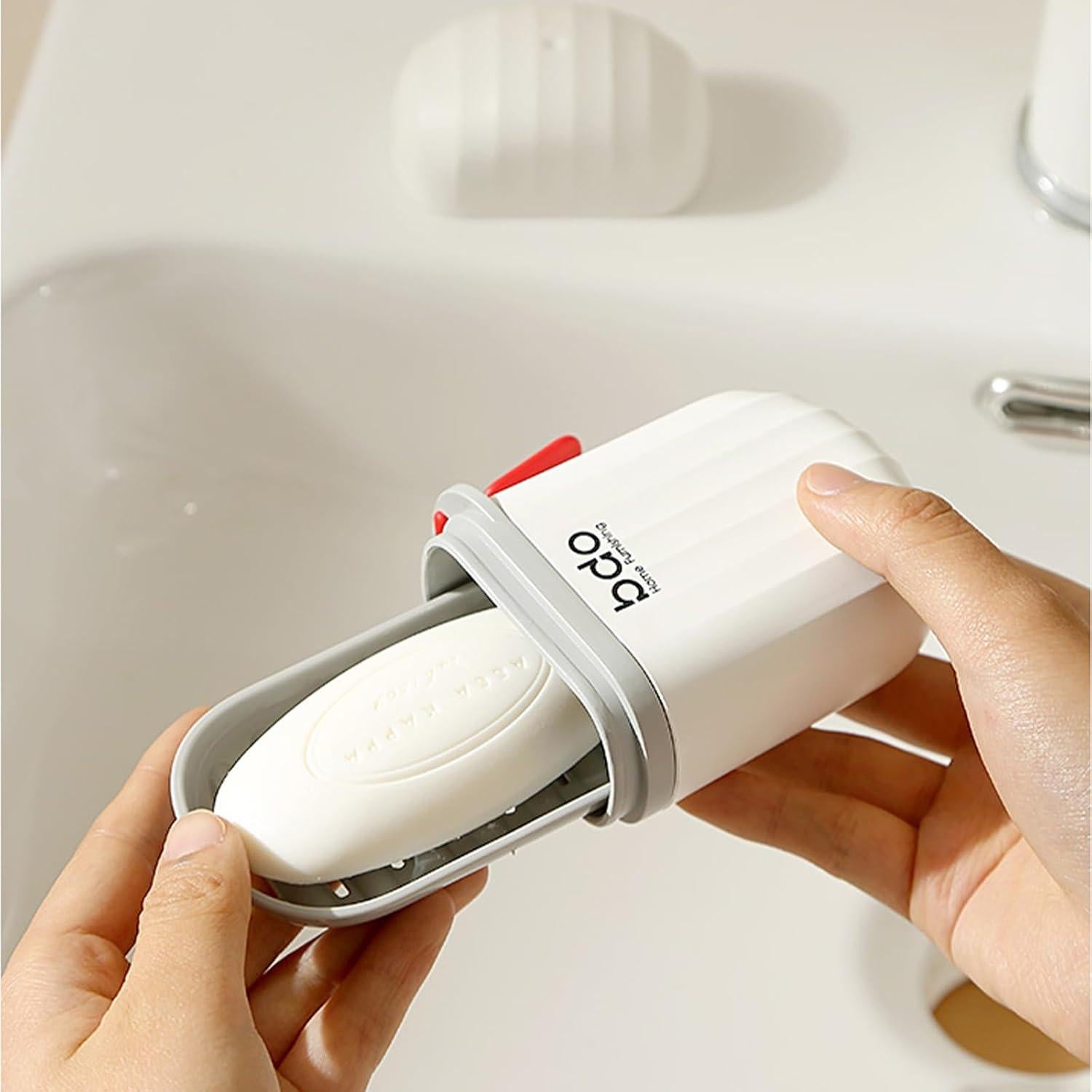 Estuches de Jabón Portátil FQDGTFA - 2 Piezas a Prueba de Fugas