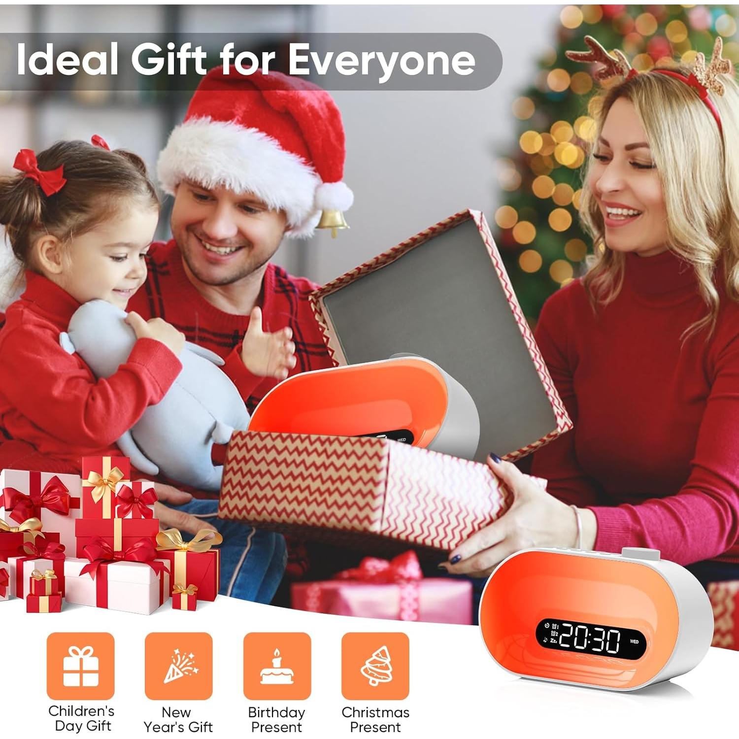 Máquina de Sonido Ruido Blanco APUZOM BL10 con Reloj Despertador