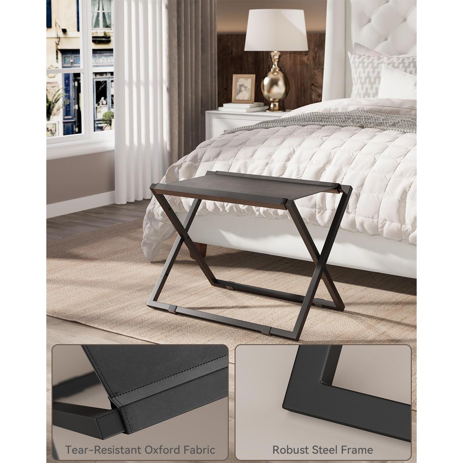 Soporte Plegable para Equipaje IBUYKE Negro 50kg 68.8x40.6cm