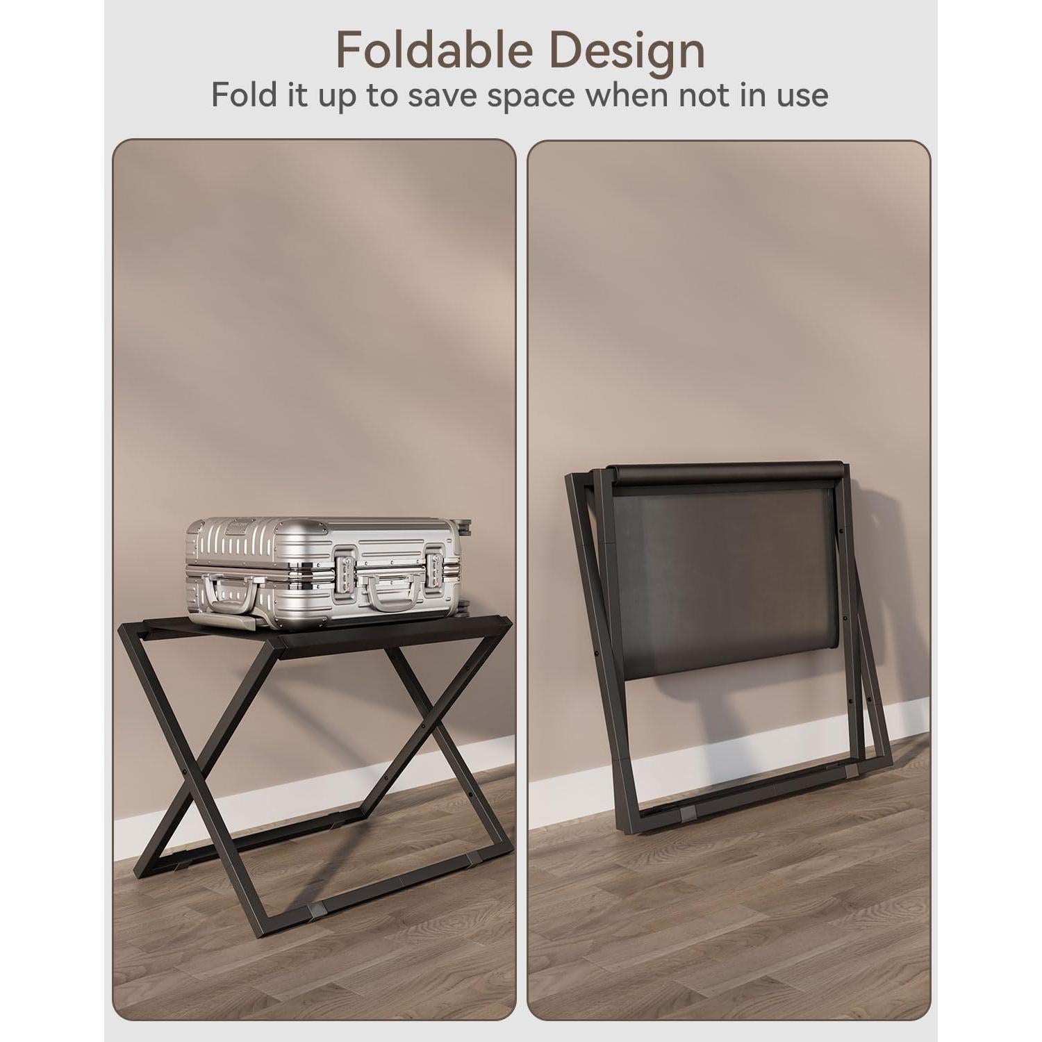 Soporte Plegable para Equipaje IBUYKE Negro 50kg 68.8x40.6cm